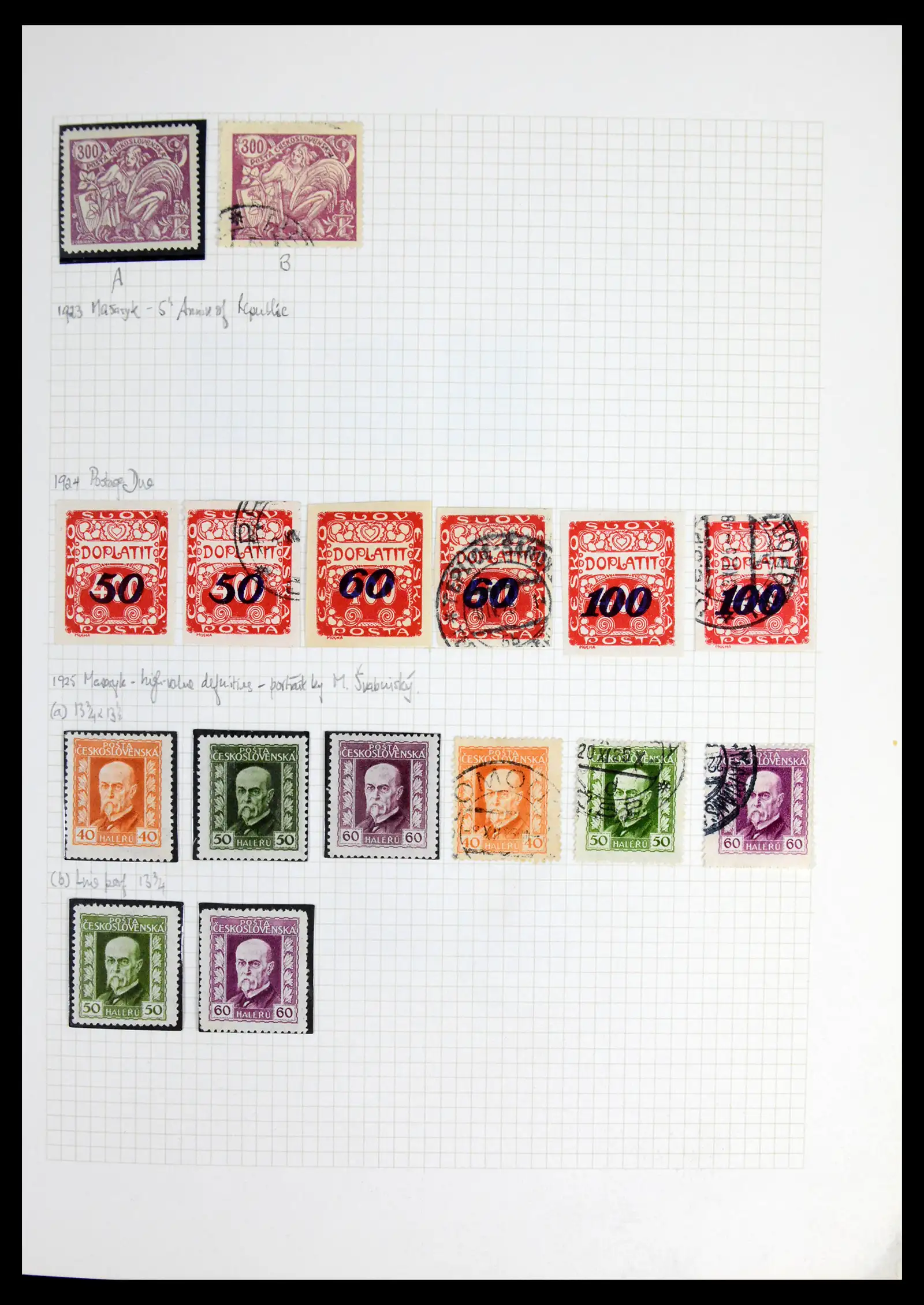 42183 0025 - Postzegelverzameling 42183 Tsjechoslowakije 1918-1961.