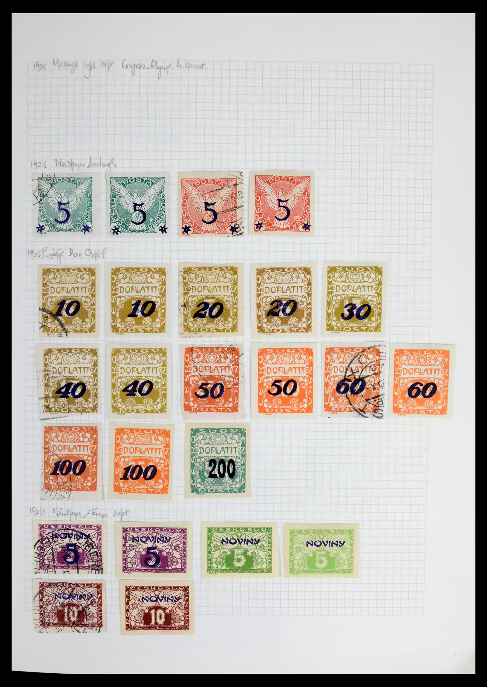 42183 0027 - Postzegelverzameling 42183 Tsjechoslowakije 1918-1961.