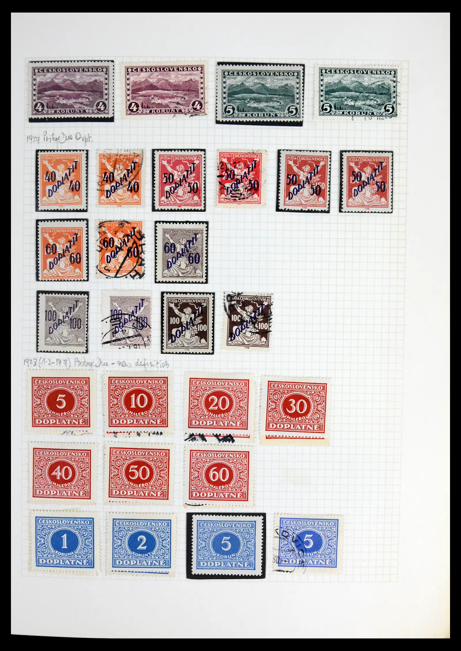 42183 0031 - Postzegelverzameling 42183 Tsjechoslowakije 1918-1961.
