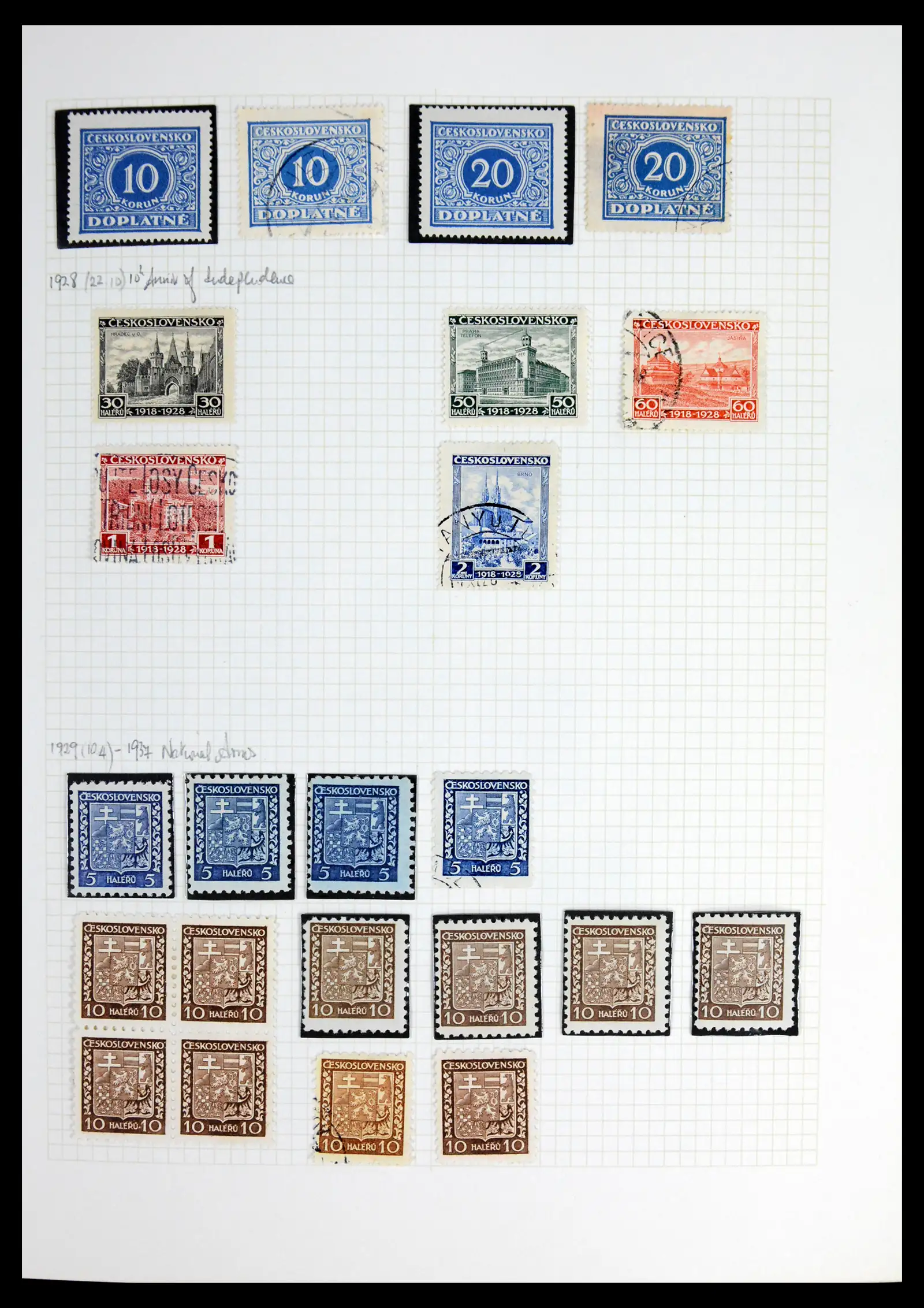 42183 0032 - Postzegelverzameling 42183 Tsjechoslowakije 1918-1961.