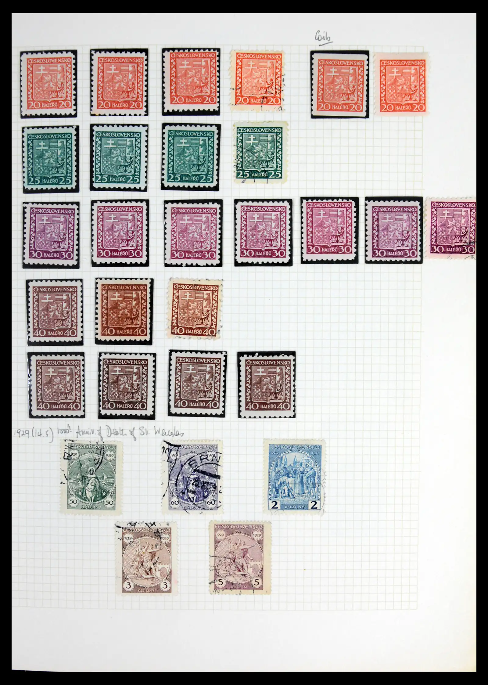 42183 0033 - Postzegelverzameling 42183 Tsjechoslowakije 1918-1961.