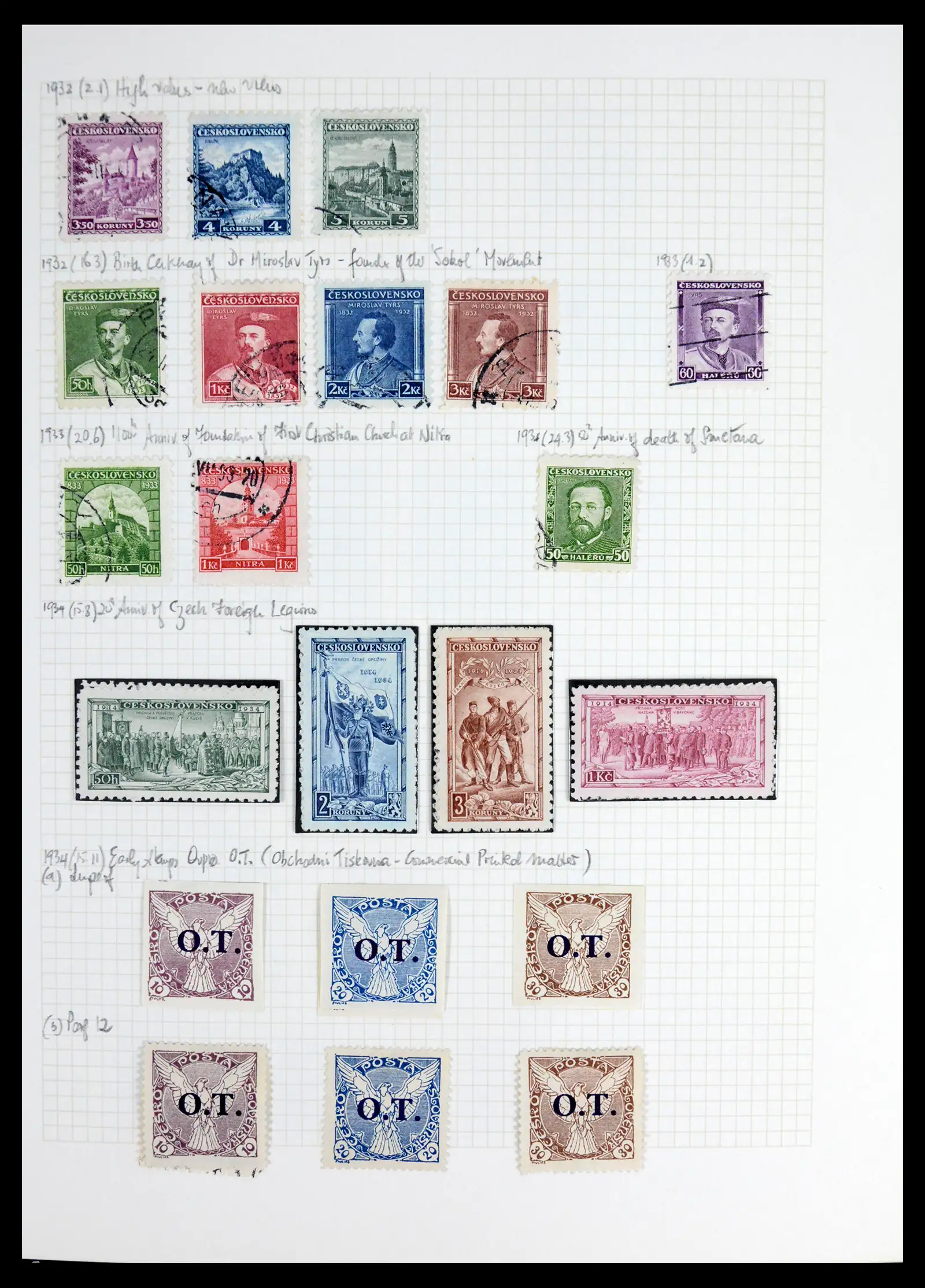 42183 0036 - Postzegelverzameling 42183 Tsjechoslowakije 1918-1961.