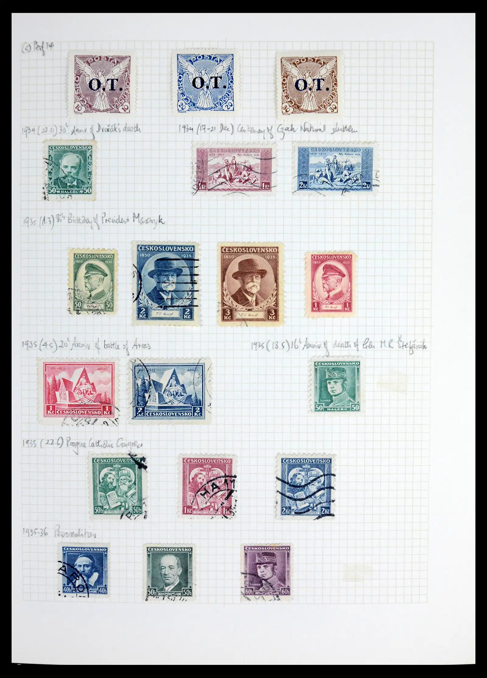 42183 0037 - Postzegelverzameling 42183 Tsjechoslowakije 1918-1961.