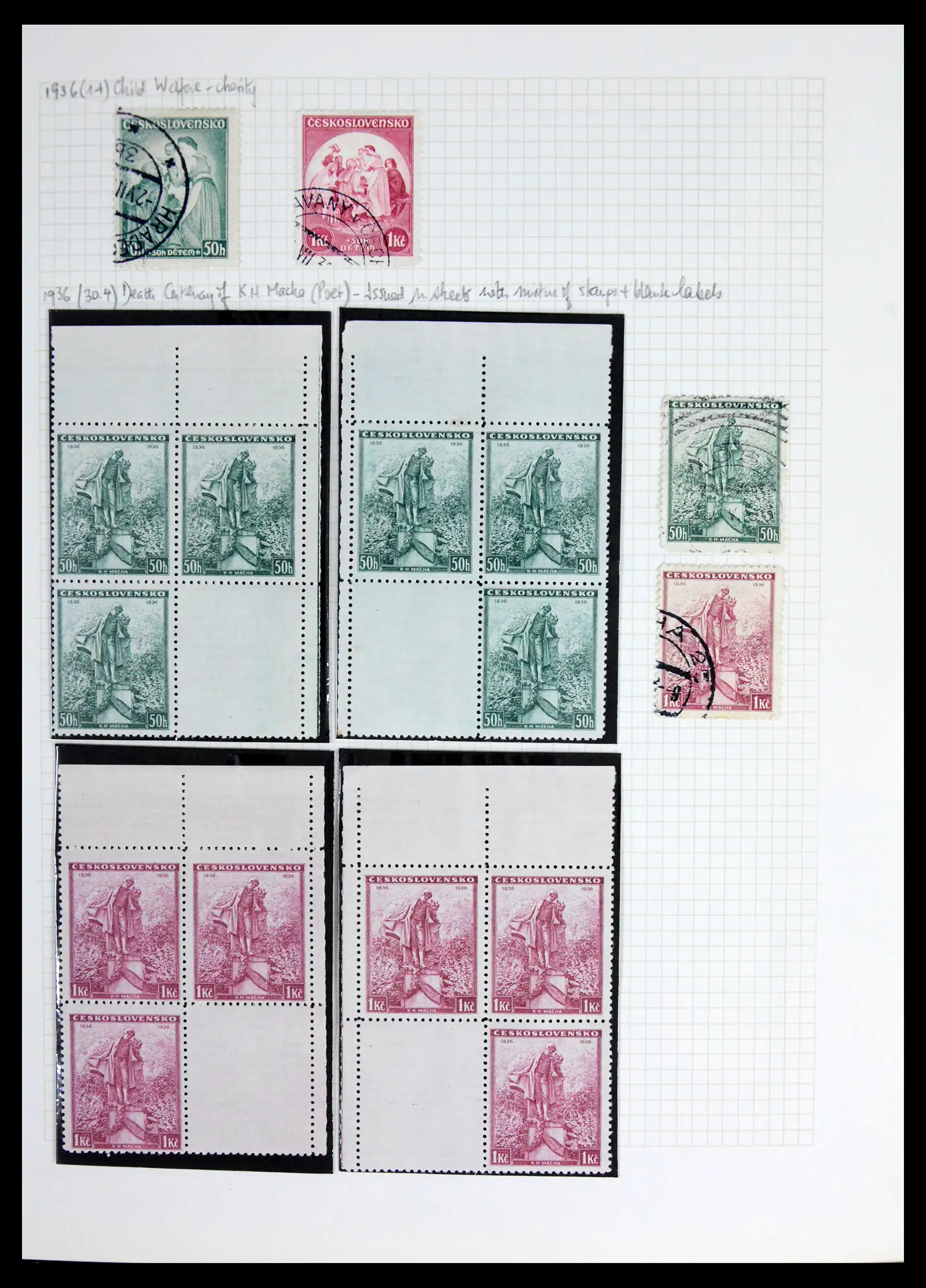42183 0038 - Postzegelverzameling 42183 Tsjechoslowakije 1918-1961.