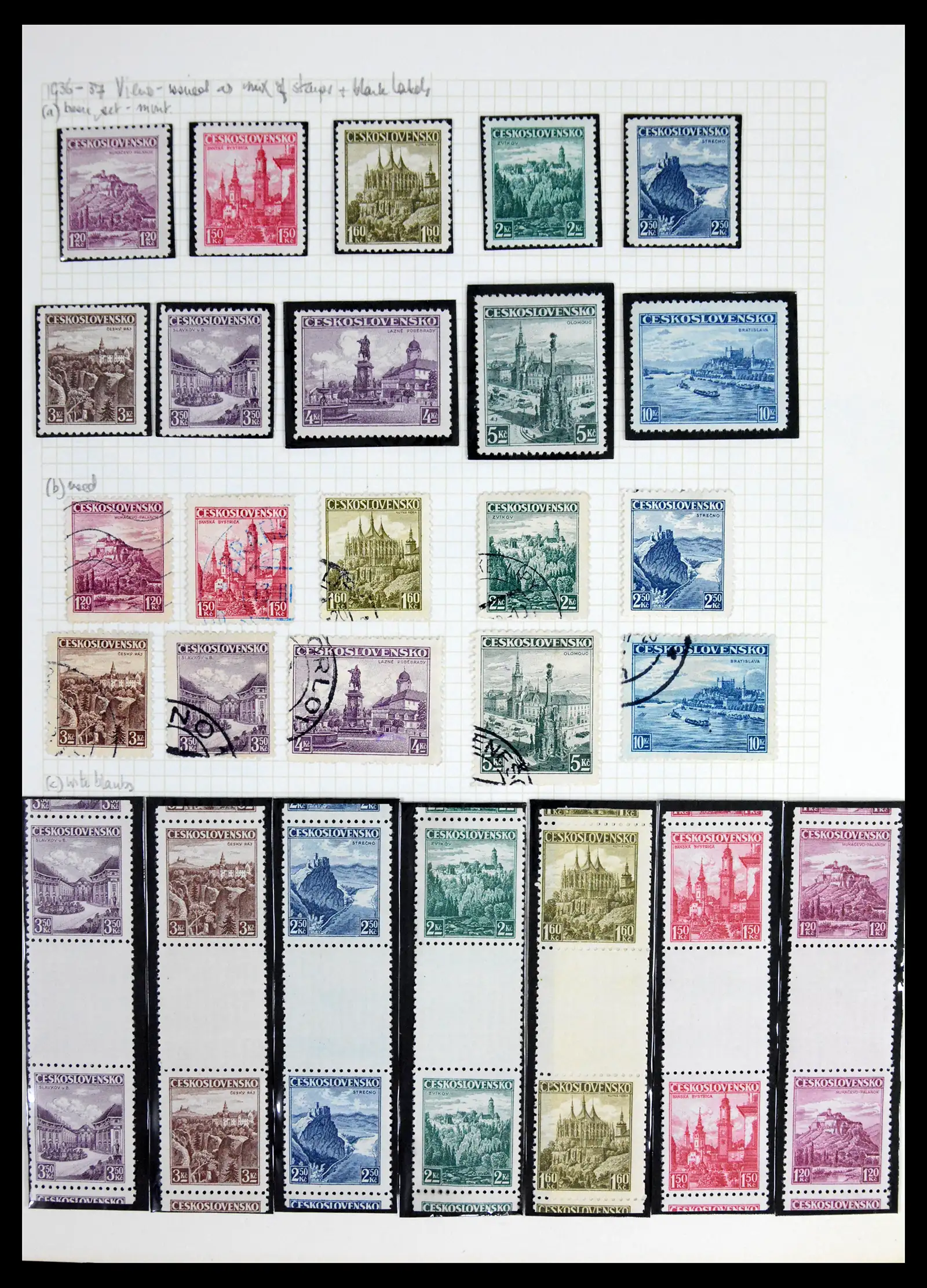 42183 0039 - Postzegelverzameling 42183 Tsjechoslowakije 1918-1961.