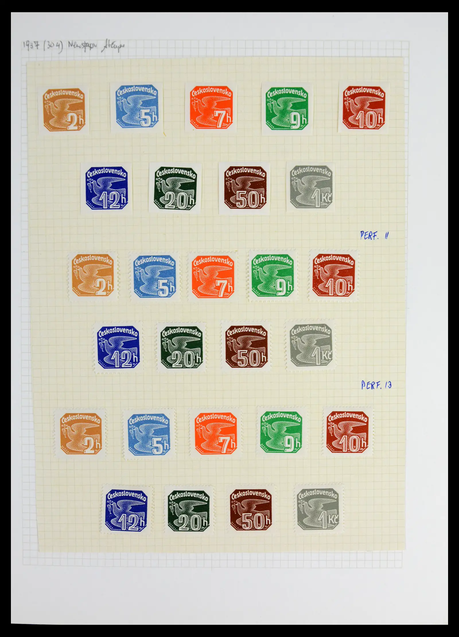 42183 0041 - Postzegelverzameling 42183 Tsjechoslowakije 1918-1961.