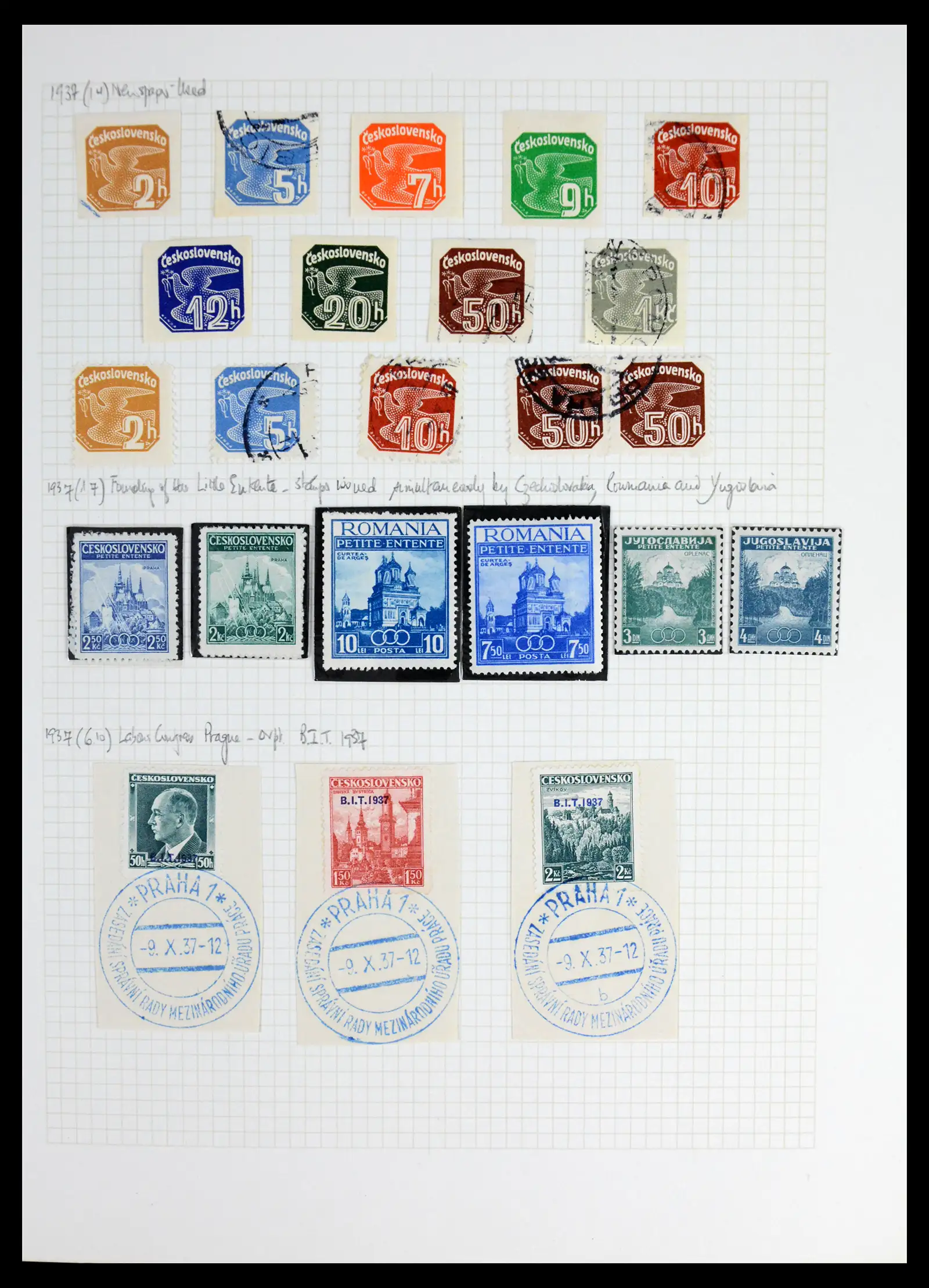 42183 0042 - Postzegelverzameling 42183 Tsjechoslowakije 1918-1961.