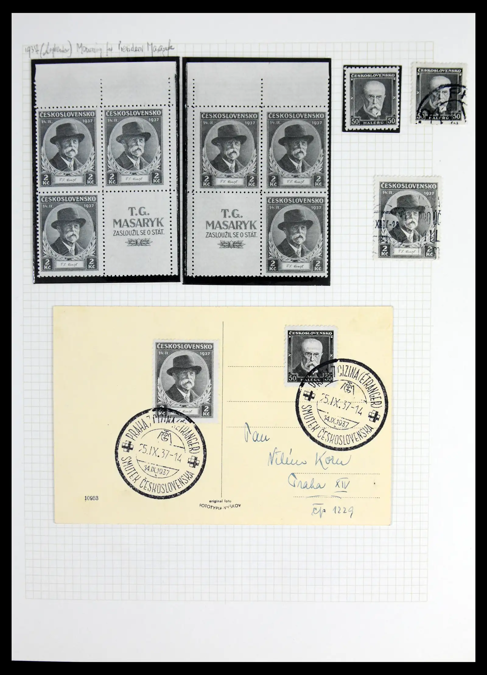 42183 0045 - Postzegelverzameling 42183 Tsjechoslowakije 1918-1961.
