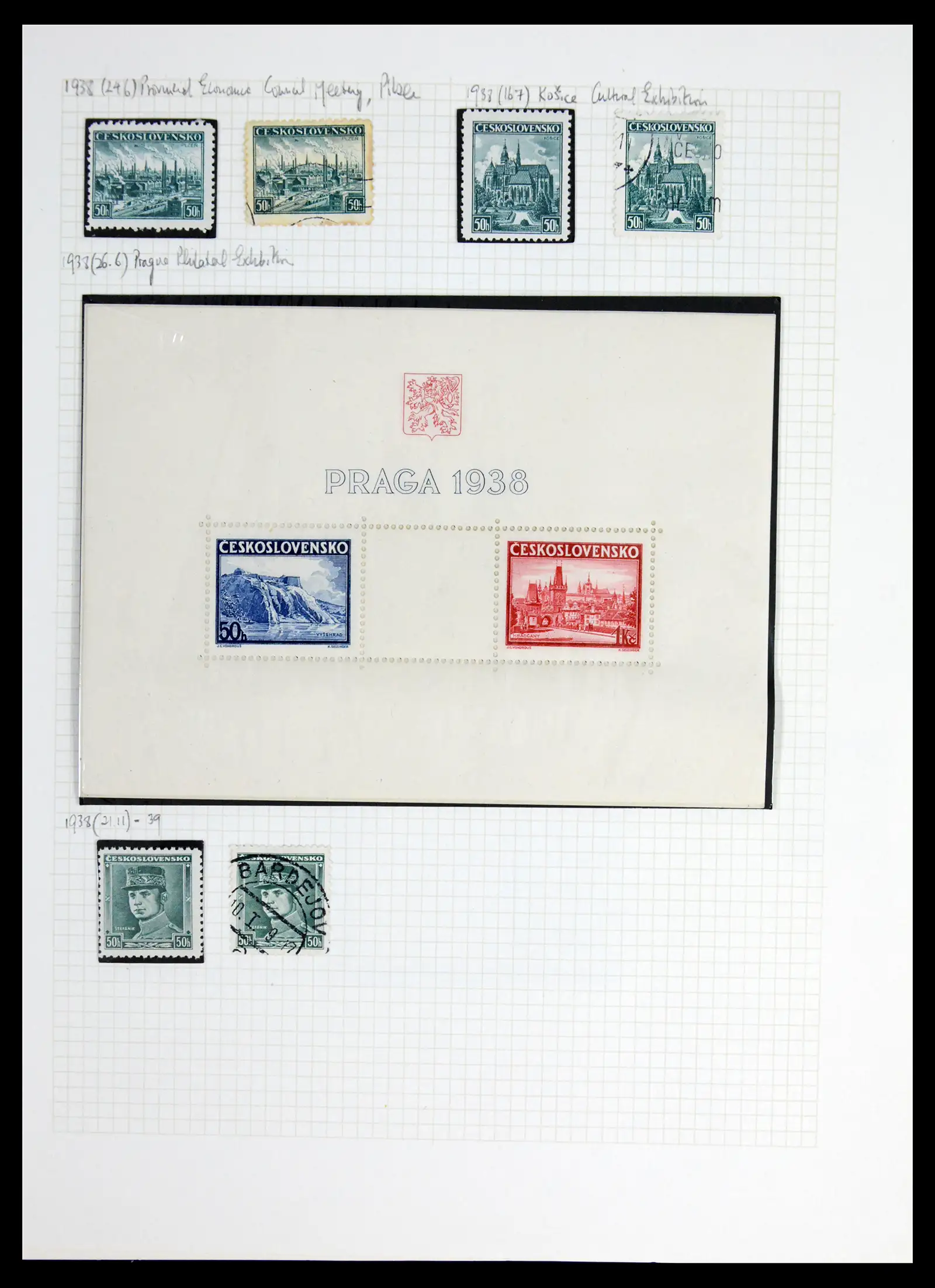 42183 0052 - Postzegelverzameling 42183 Tsjechoslowakije 1918-1961.