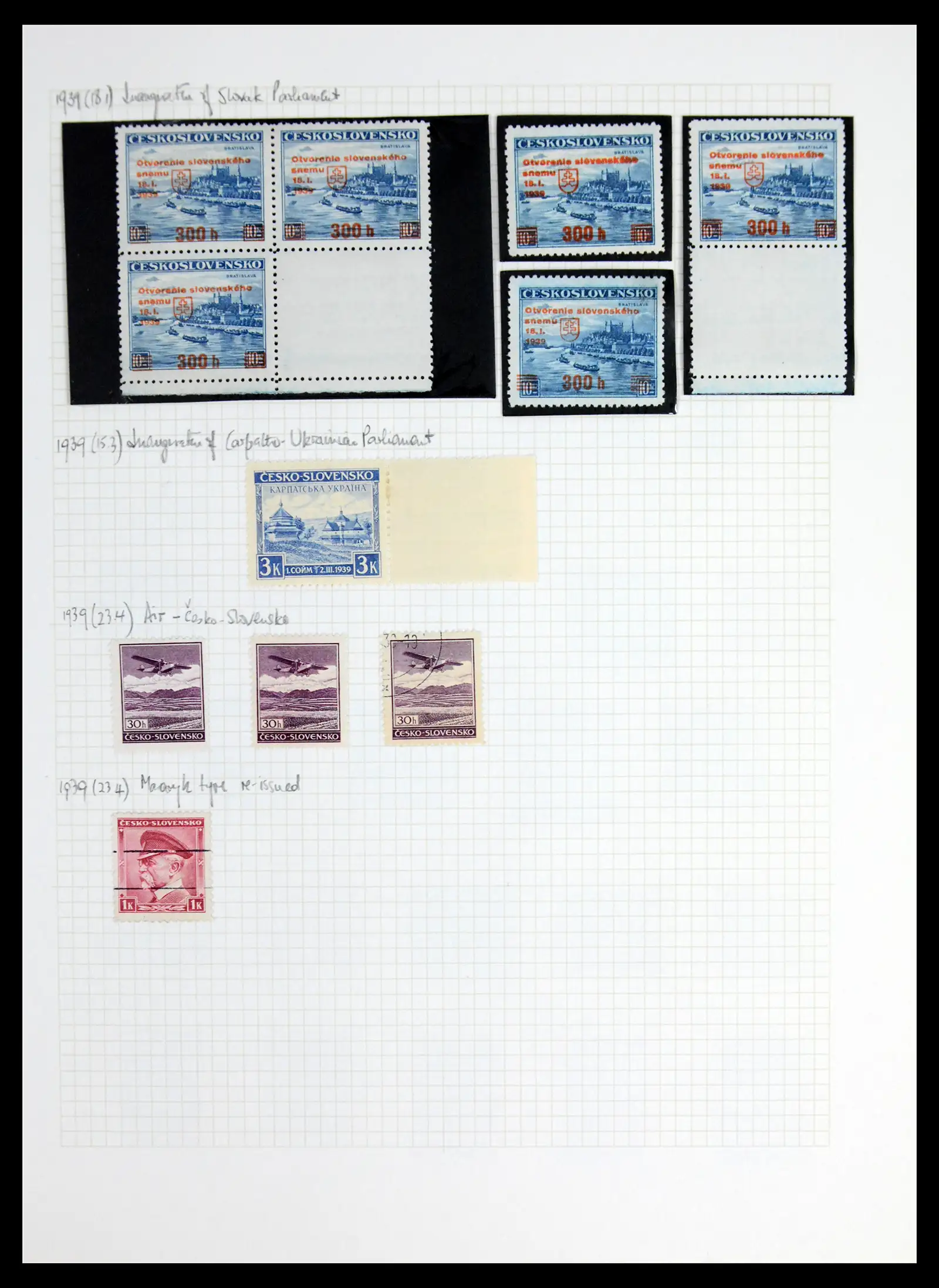 42183 0054 - Postzegelverzameling 42183 Tsjechoslowakije 1918-1961.