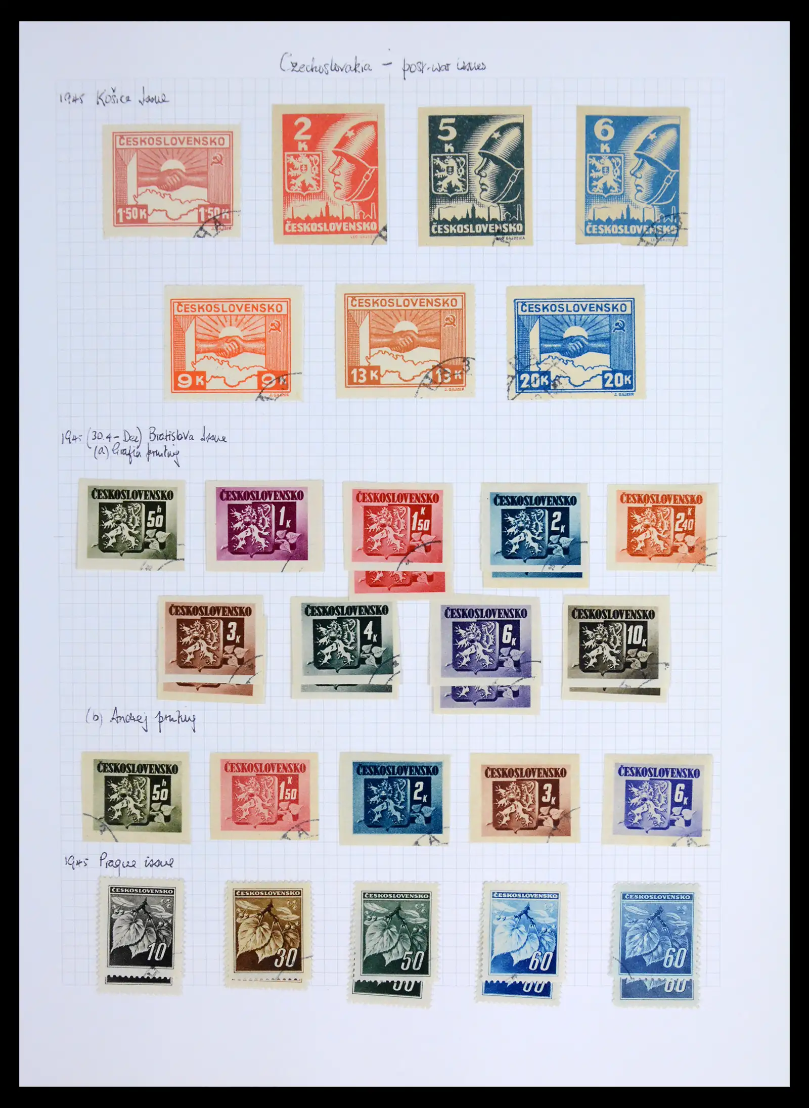 42183 0055 - Postzegelverzameling 42183 Tsjechoslowakije 1918-1961.