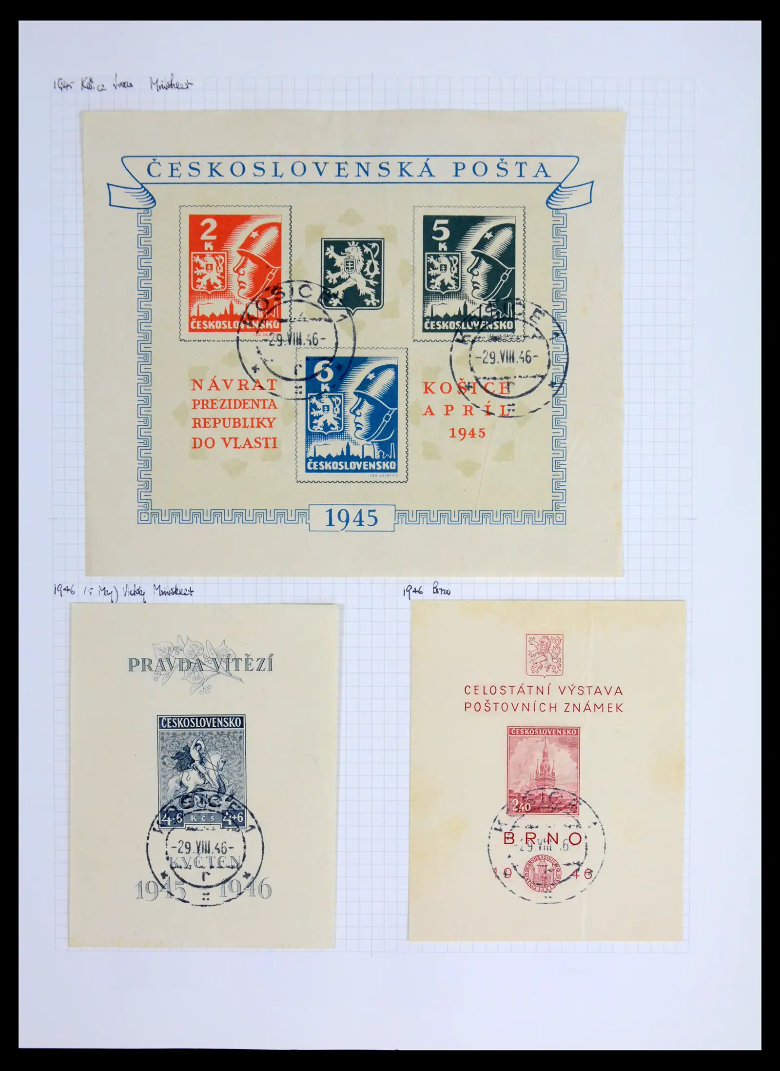 42183 0056 - Postzegelverzameling 42183 Tsjechoslowakije 1918-1961.