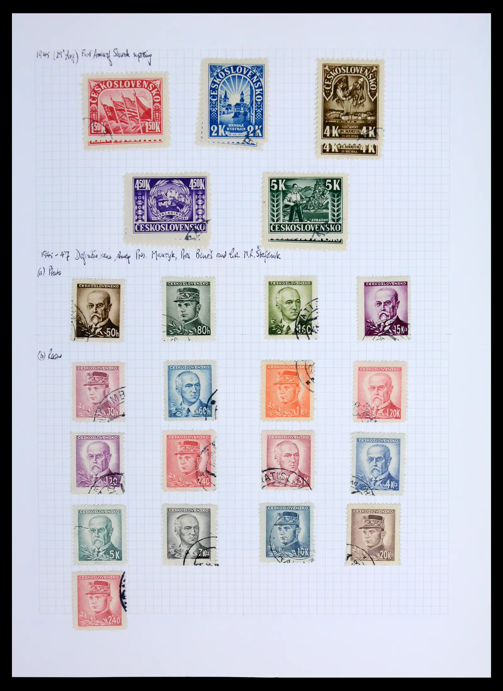 42183 0058 - Postzegelverzameling 42183 Tsjechoslowakije 1918-1961.