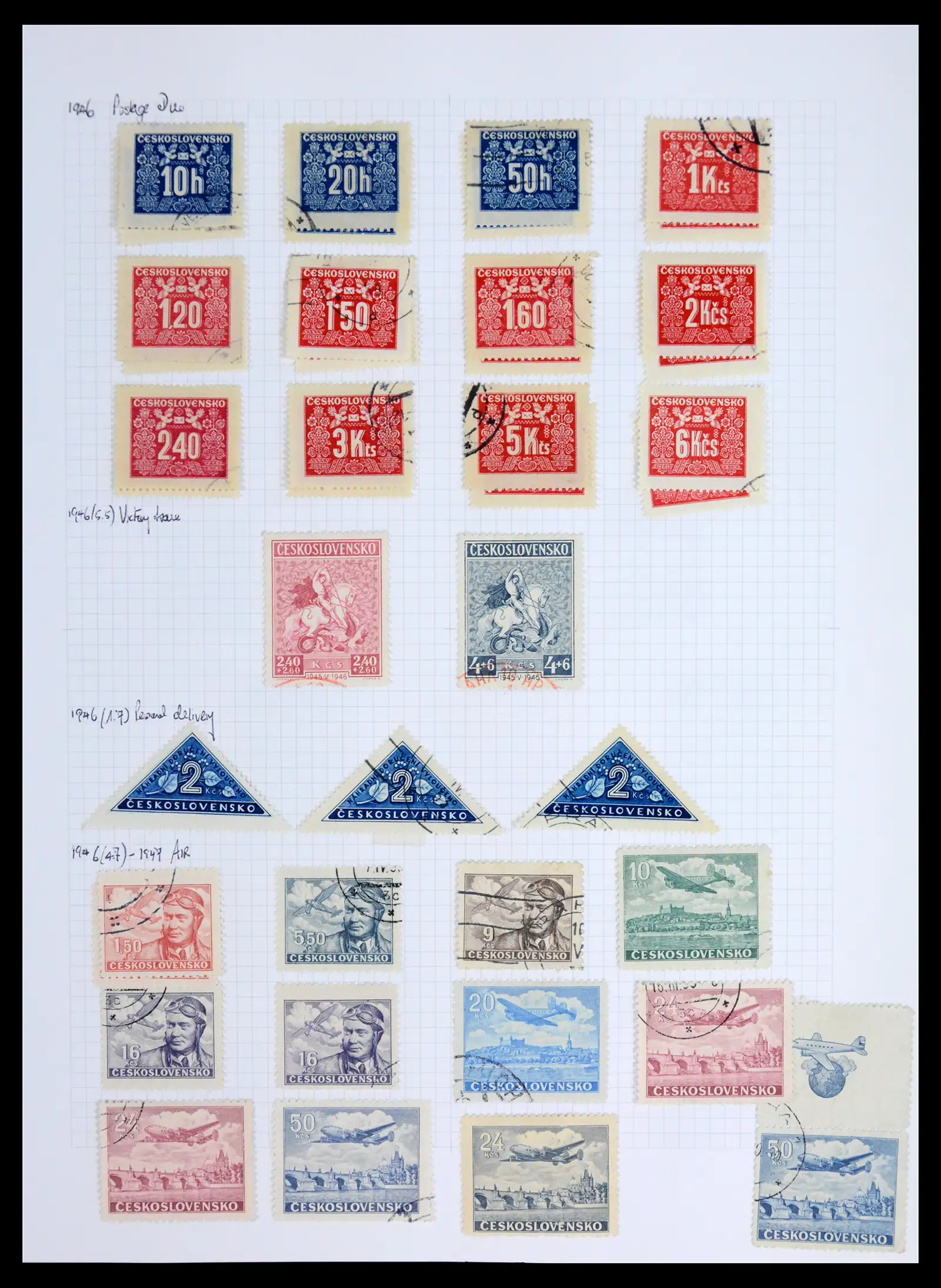 42183 0064 - Postzegelverzameling 42183 Tsjechoslowakije 1918-1961.
