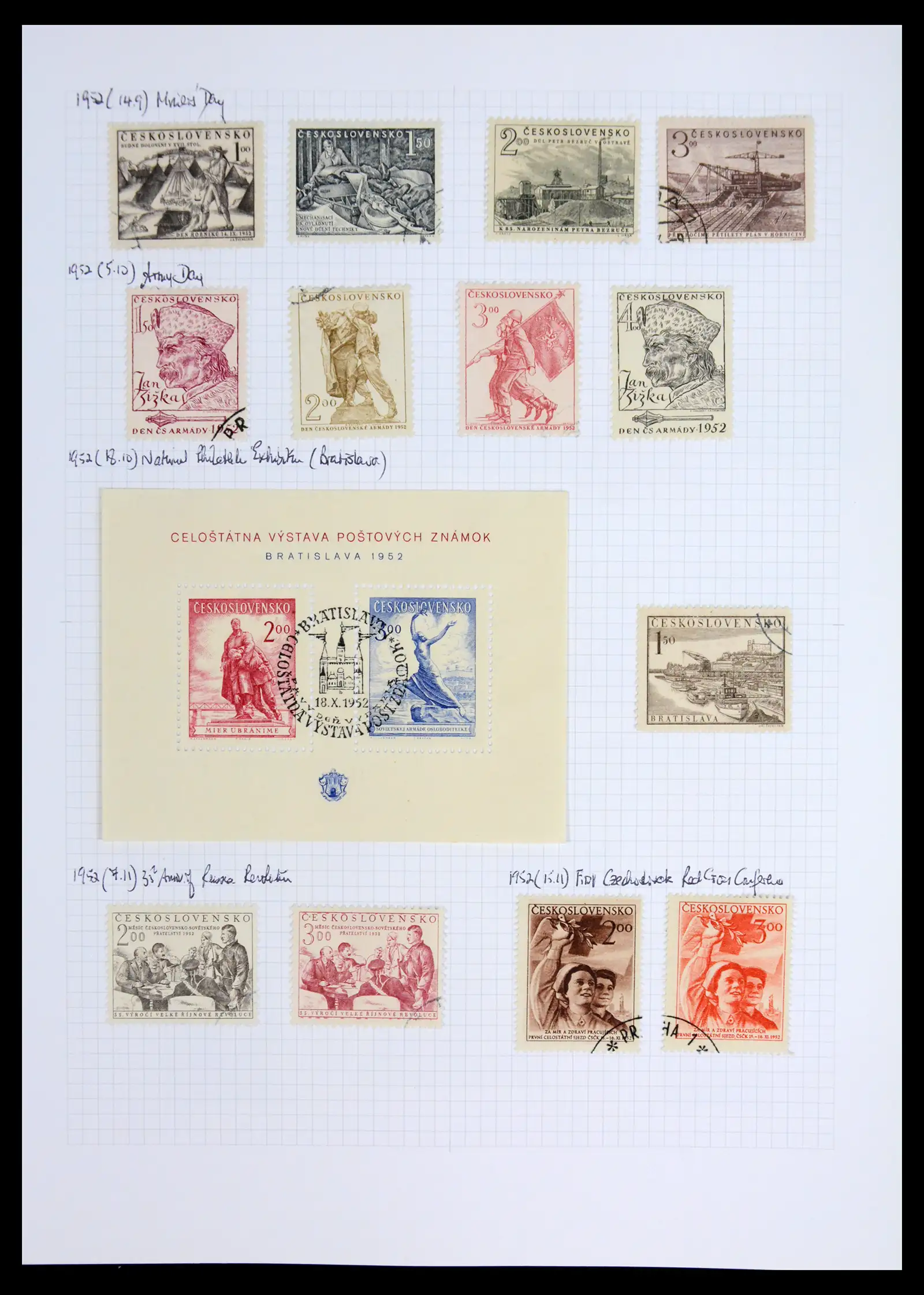 42183 0080 - Postzegelverzameling 42183 Tsjechoslowakije 1918-1961.