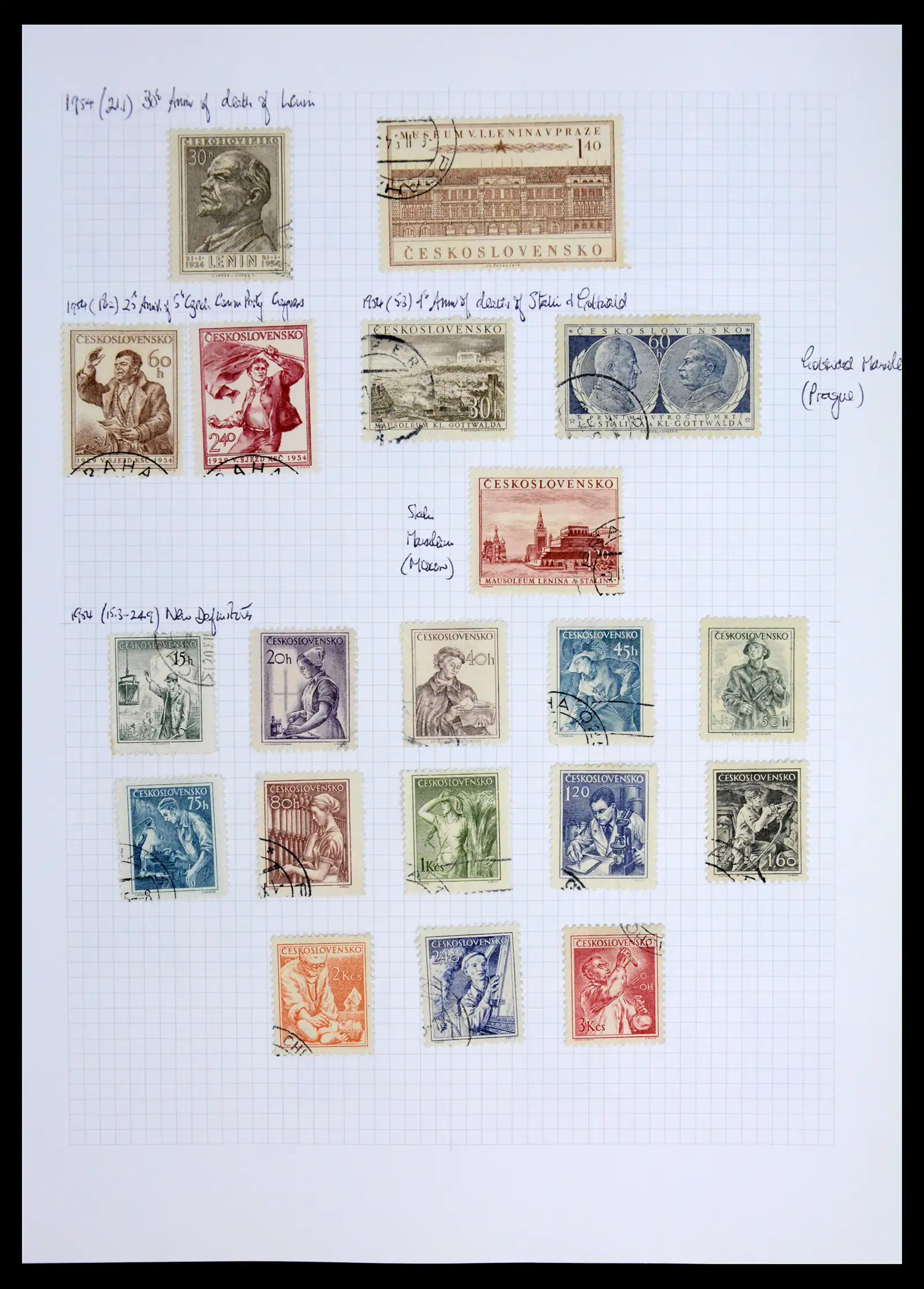 42183 0085 - Postzegelverzameling 42183 Tsjechoslowakije 1918-1961.