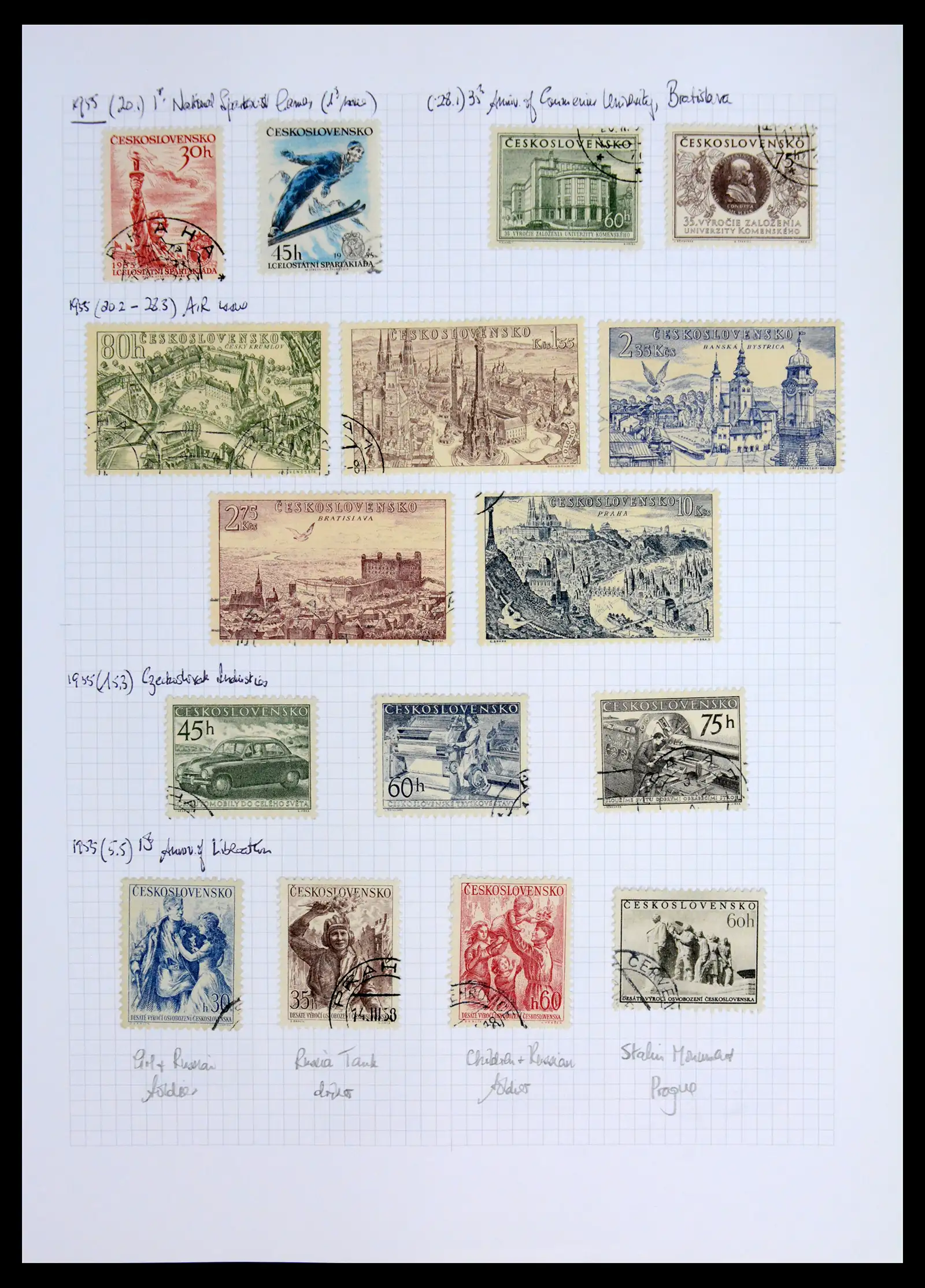 42183 0088 - Postzegelverzameling 42183 Tsjechoslowakije 1918-1961.
