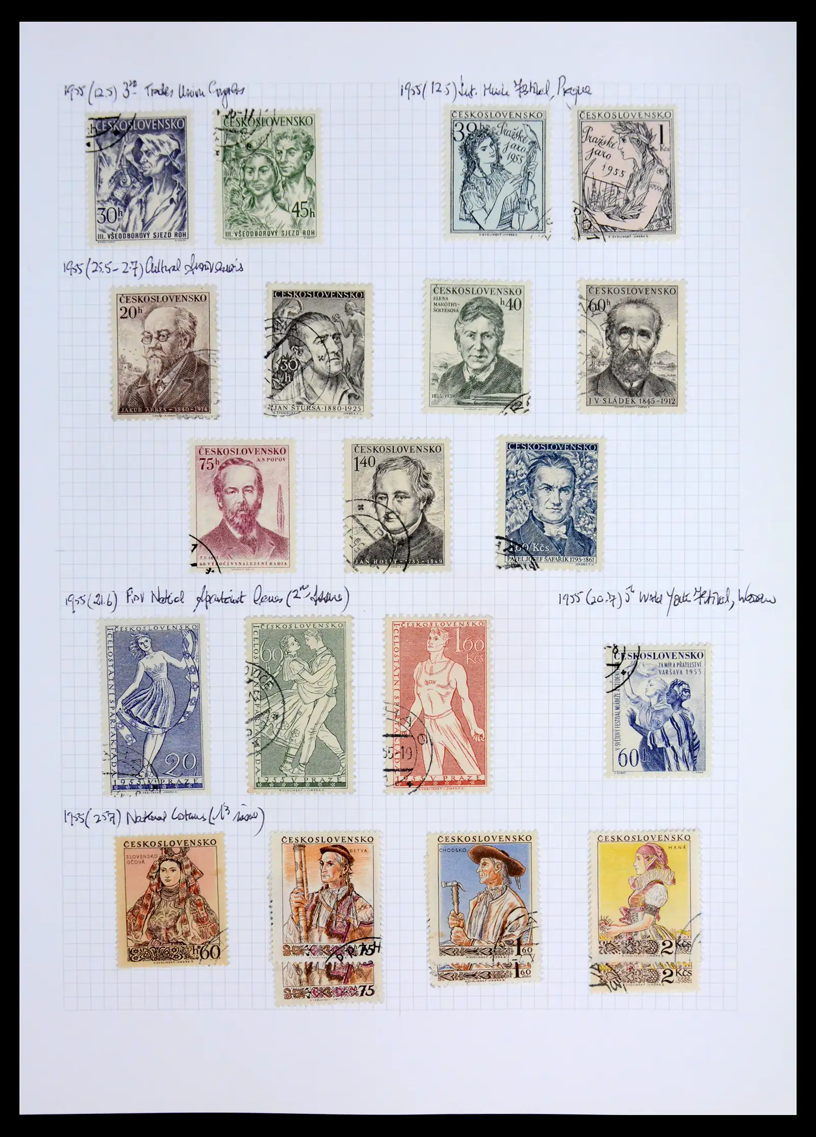 42183 0089 - Postzegelverzameling 42183 Tsjechoslowakije 1918-1961.
