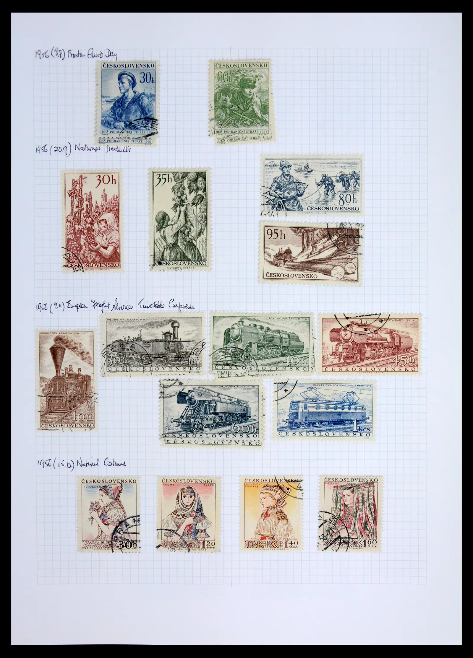 42183 0094 - Postzegelverzameling 42183 Tsjechoslowakije 1918-1961.