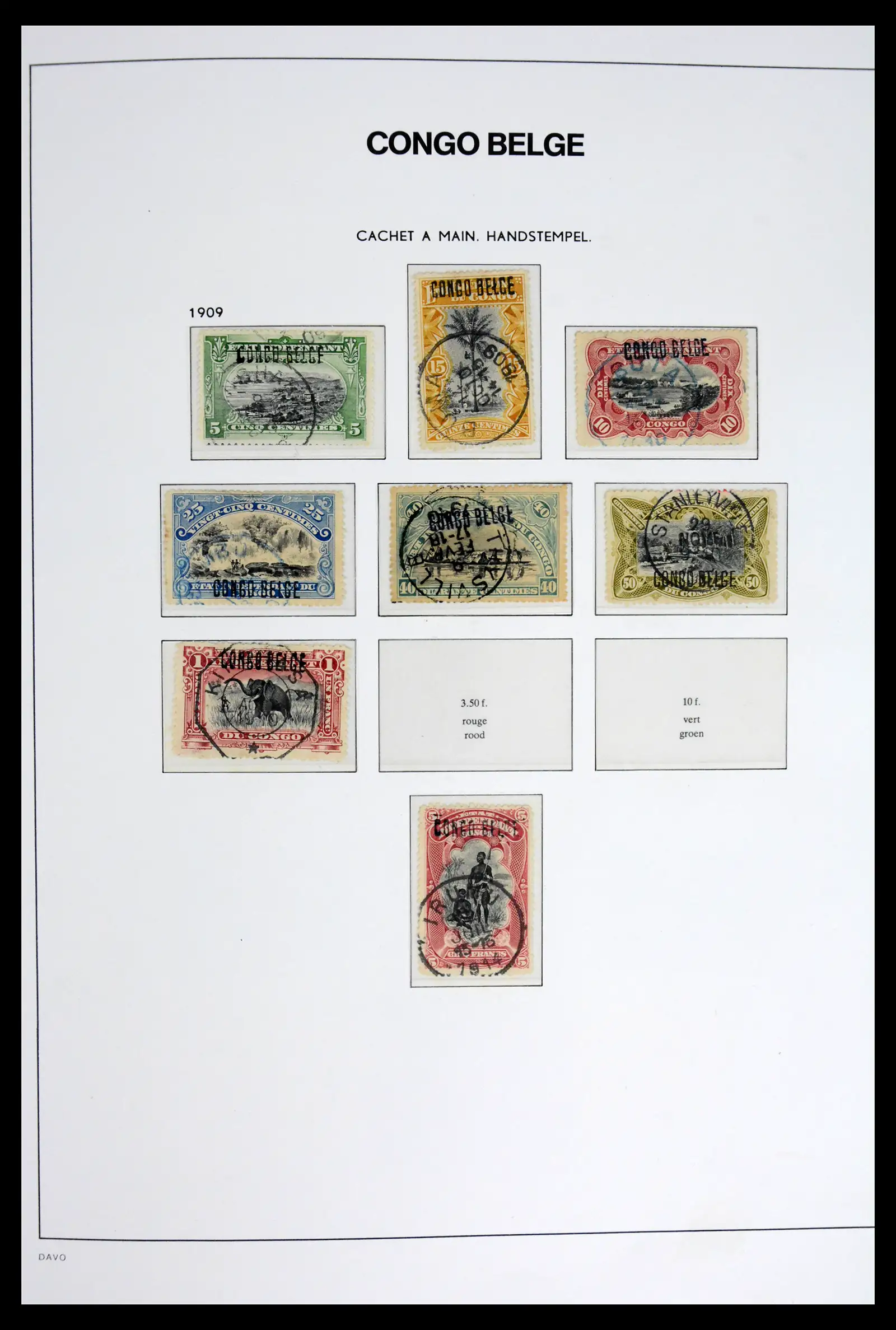42188 0003 - Stamp collection 42188 Belgian Congo 1886-1960.