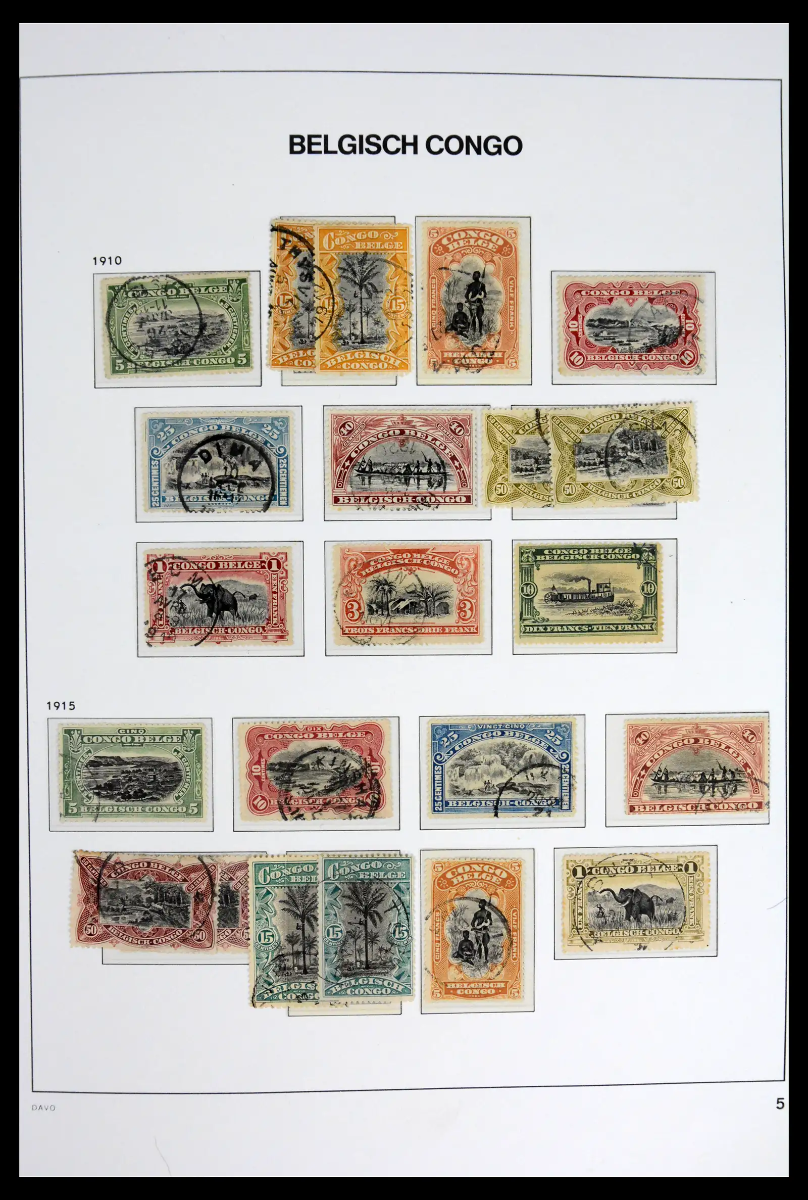 42188 0005 - Stamp collection 42188 Belgian Congo 1886-1960.