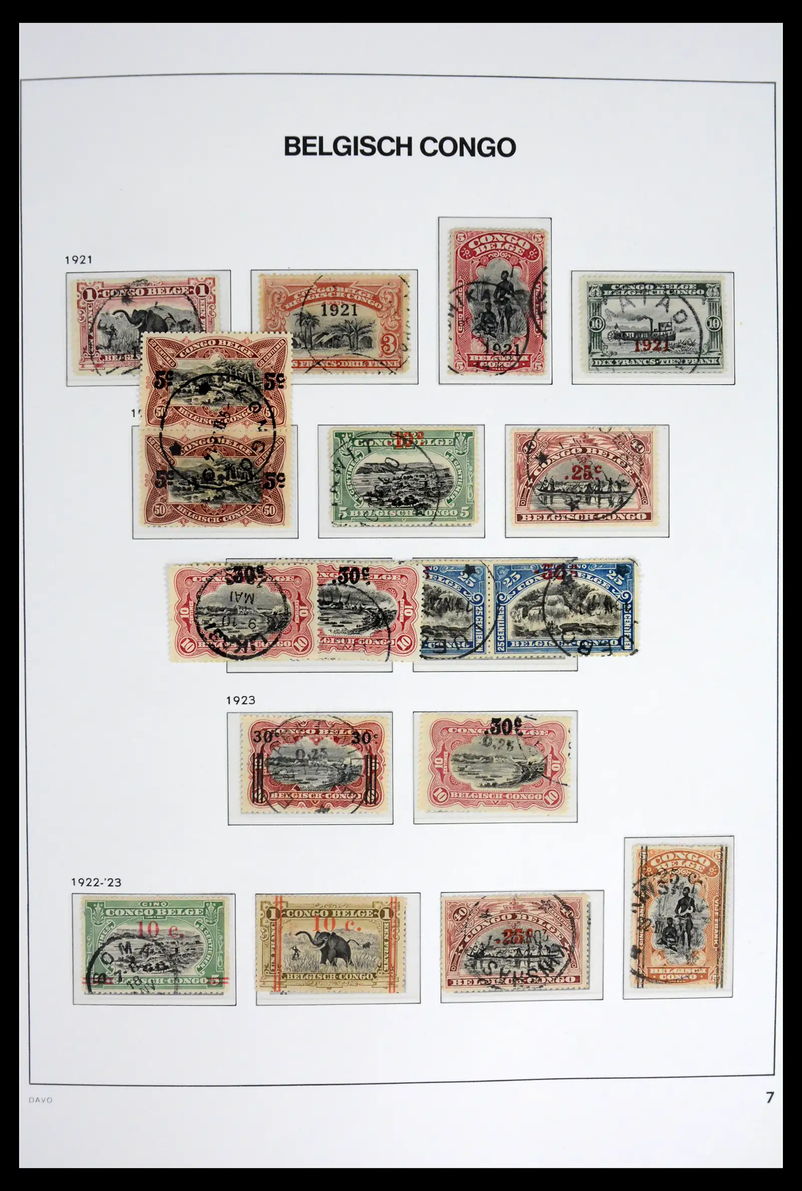 42188 0007 - Stamp collection 42188 Belgian Congo 1886-1960.