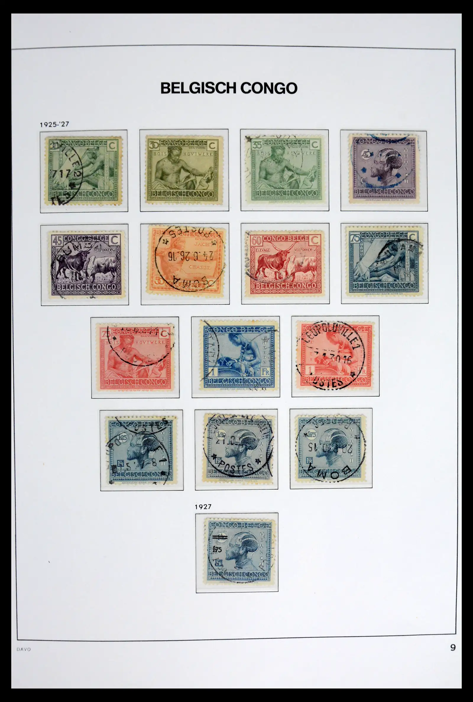 42188 0009 - Stamp collection 42188 Belgian Congo 1886-1960.