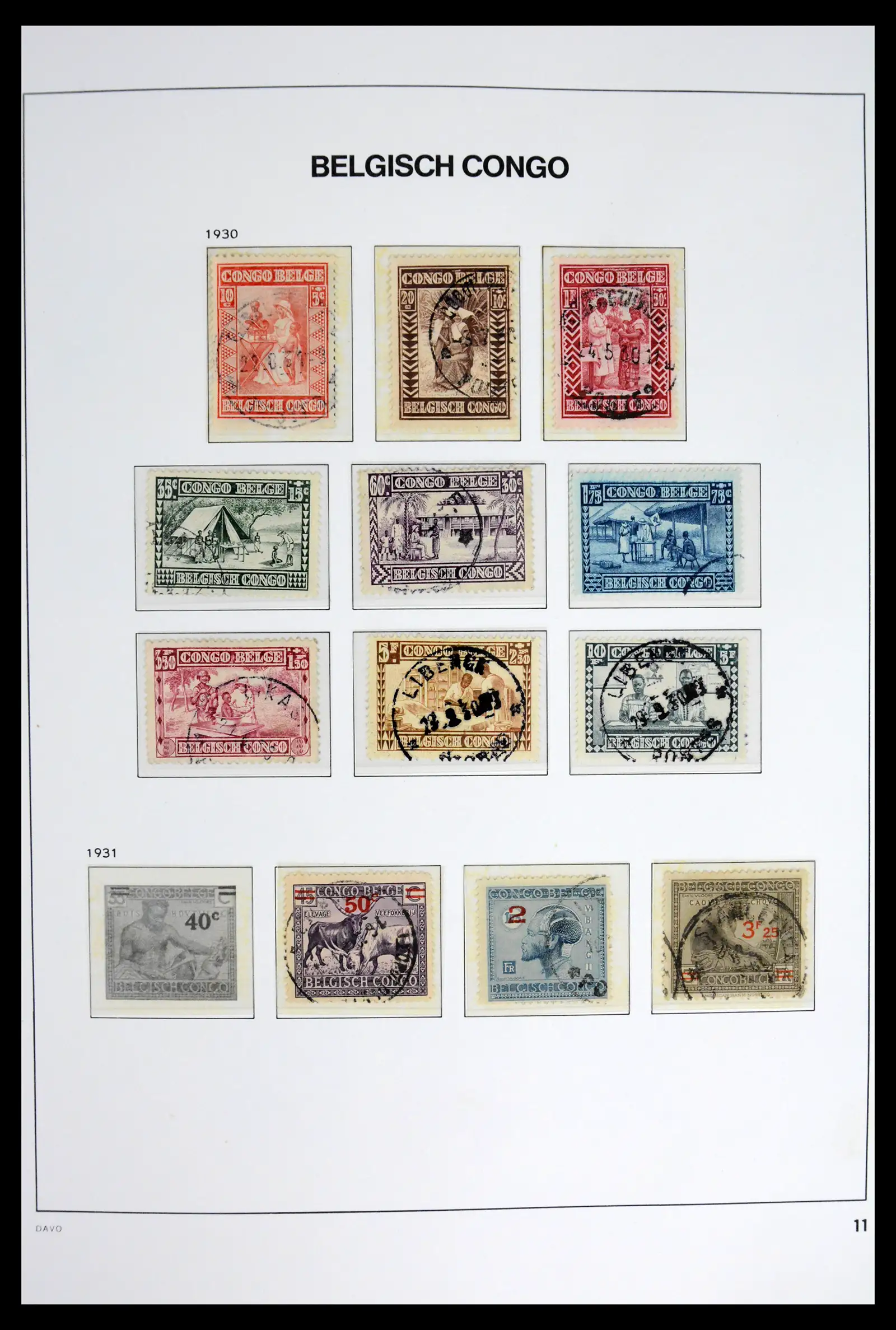 42188 0011 - Stamp collection 42188 Belgian Congo 1886-1960.