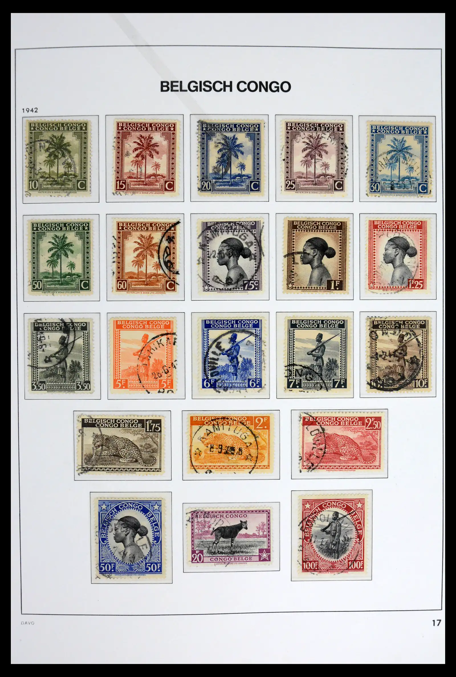 42188 0017 - Stamp collection 42188 Belgian Congo 1886-1960.
