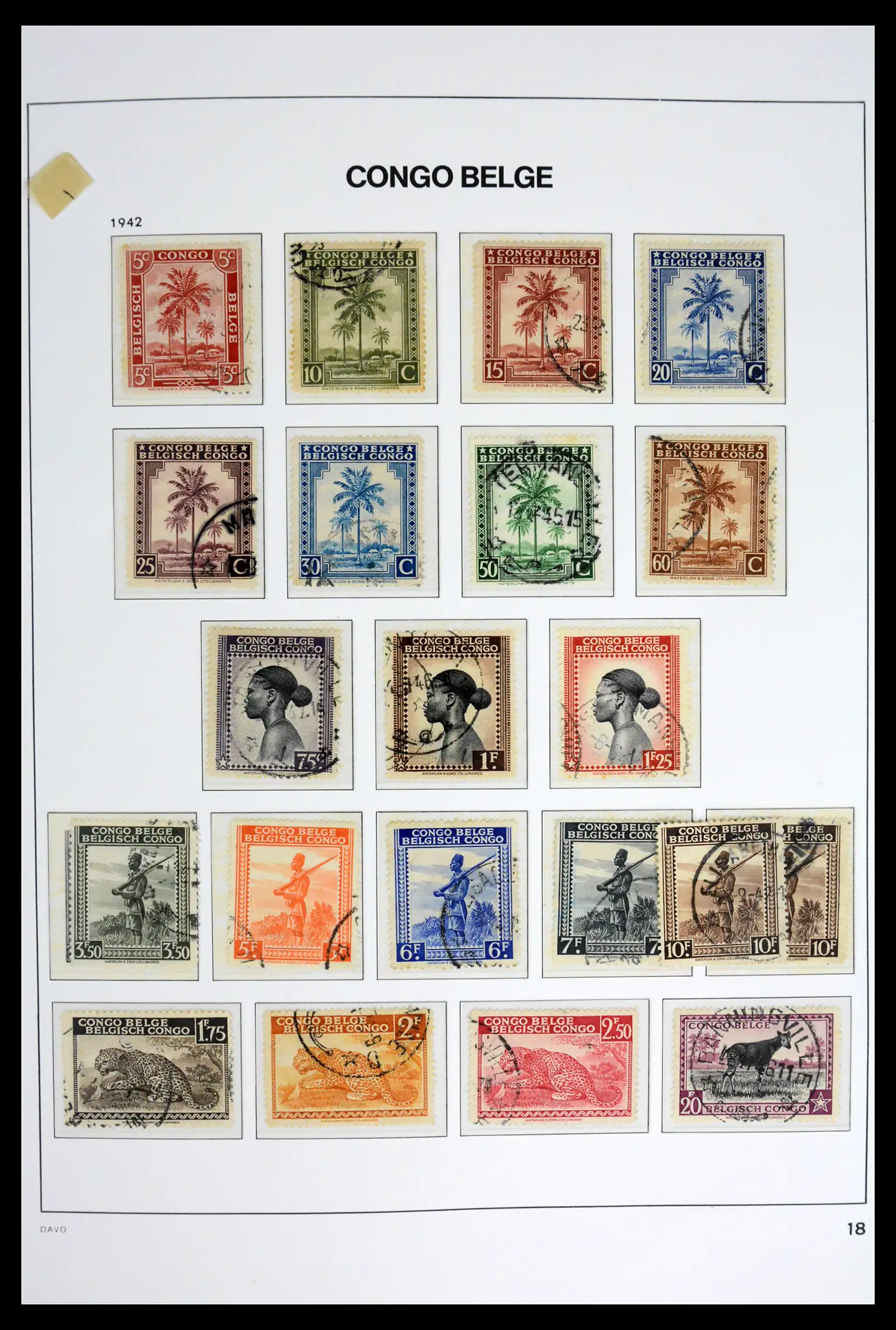 42188 0018 - Stamp collection 42188 Belgian Congo 1886-1960.