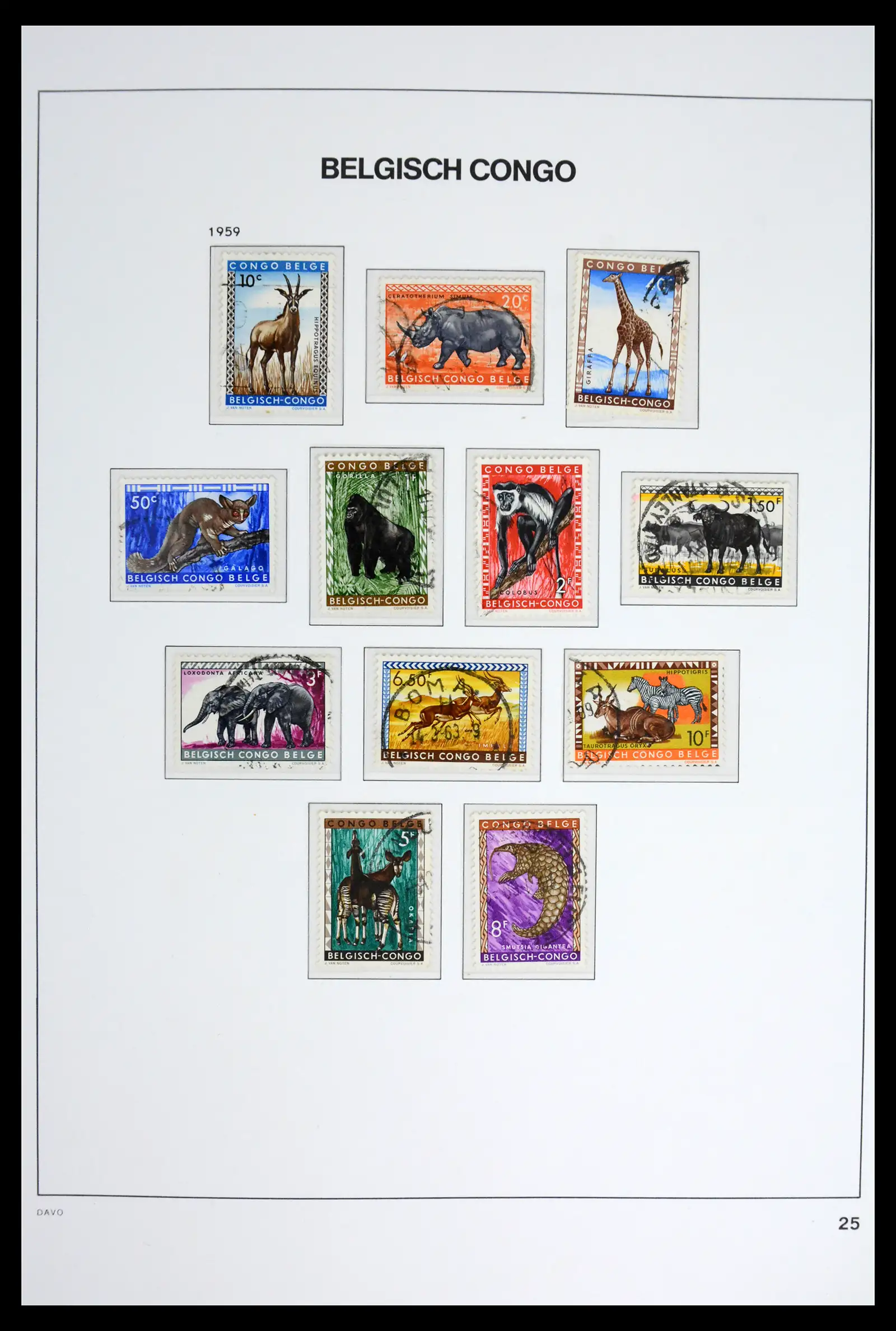 42188 0027 - Postzegelverzameling 42188 Belgisch Congo 1886-1960.