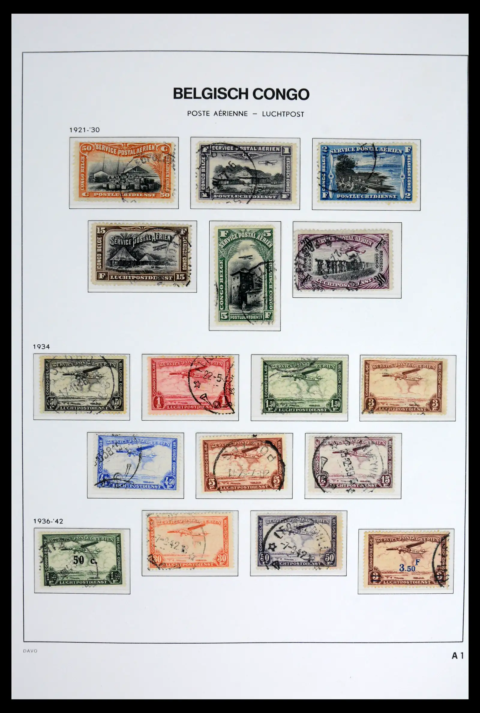 42188 0029 - Postzegelverzameling 42188 Belgisch Congo 1886-1960.