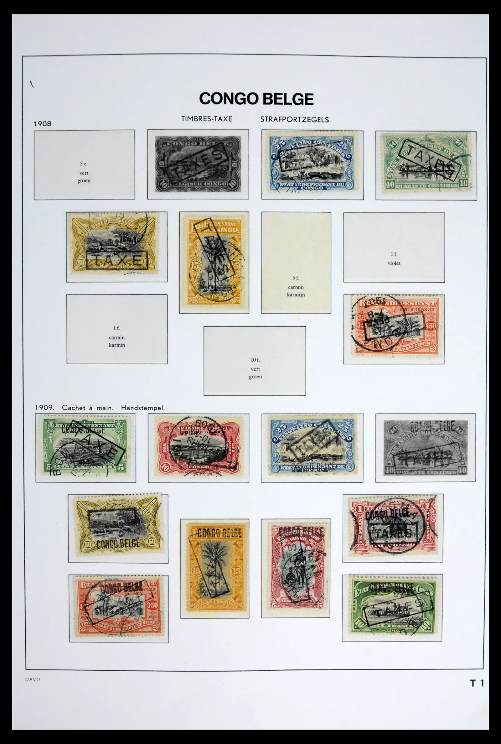 42188 0030 - Postzegelverzameling 42188 Belgisch Congo 1886-1960.