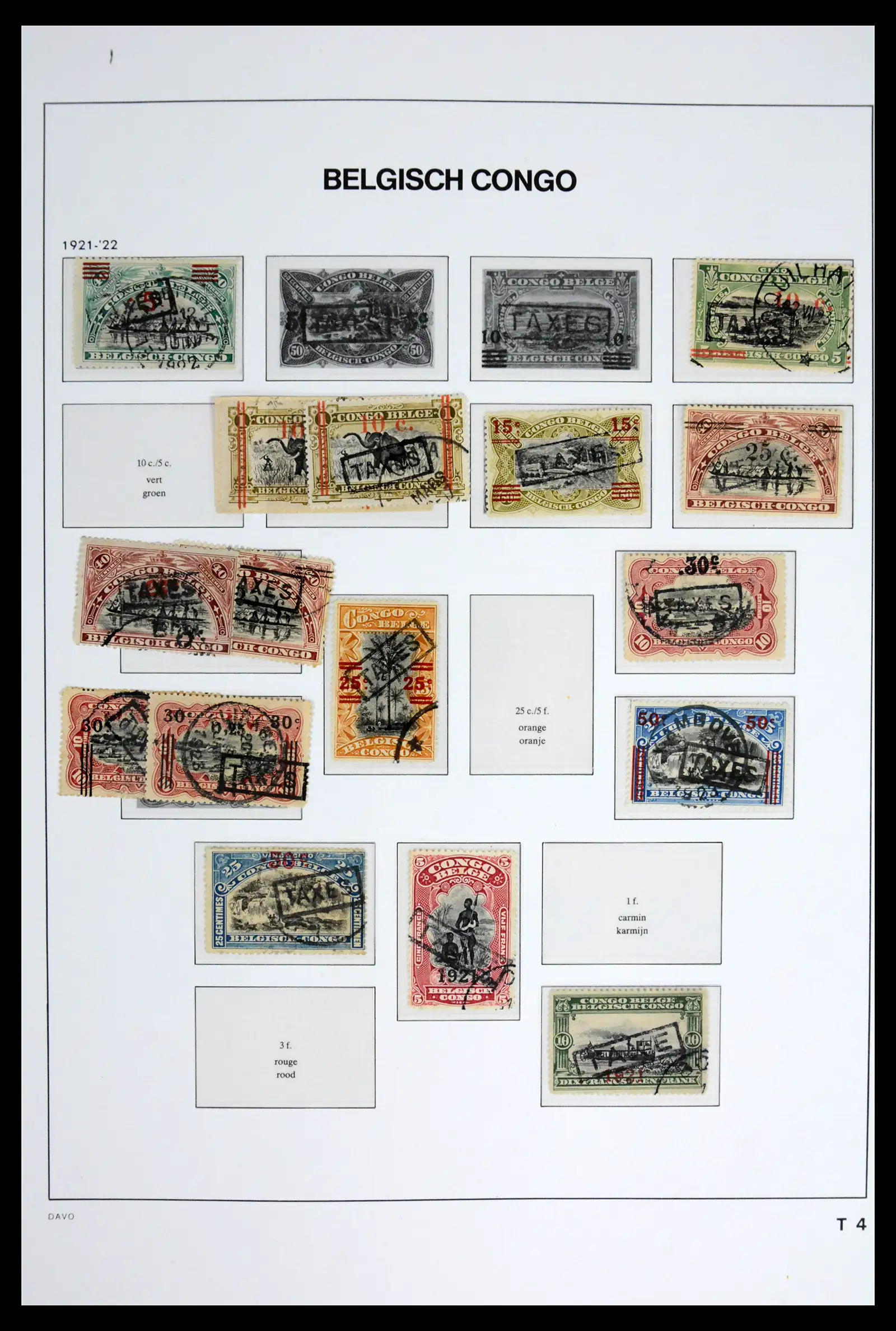 42188 0033 - Postzegelverzameling 42188 Belgisch Congo 1886-1960.