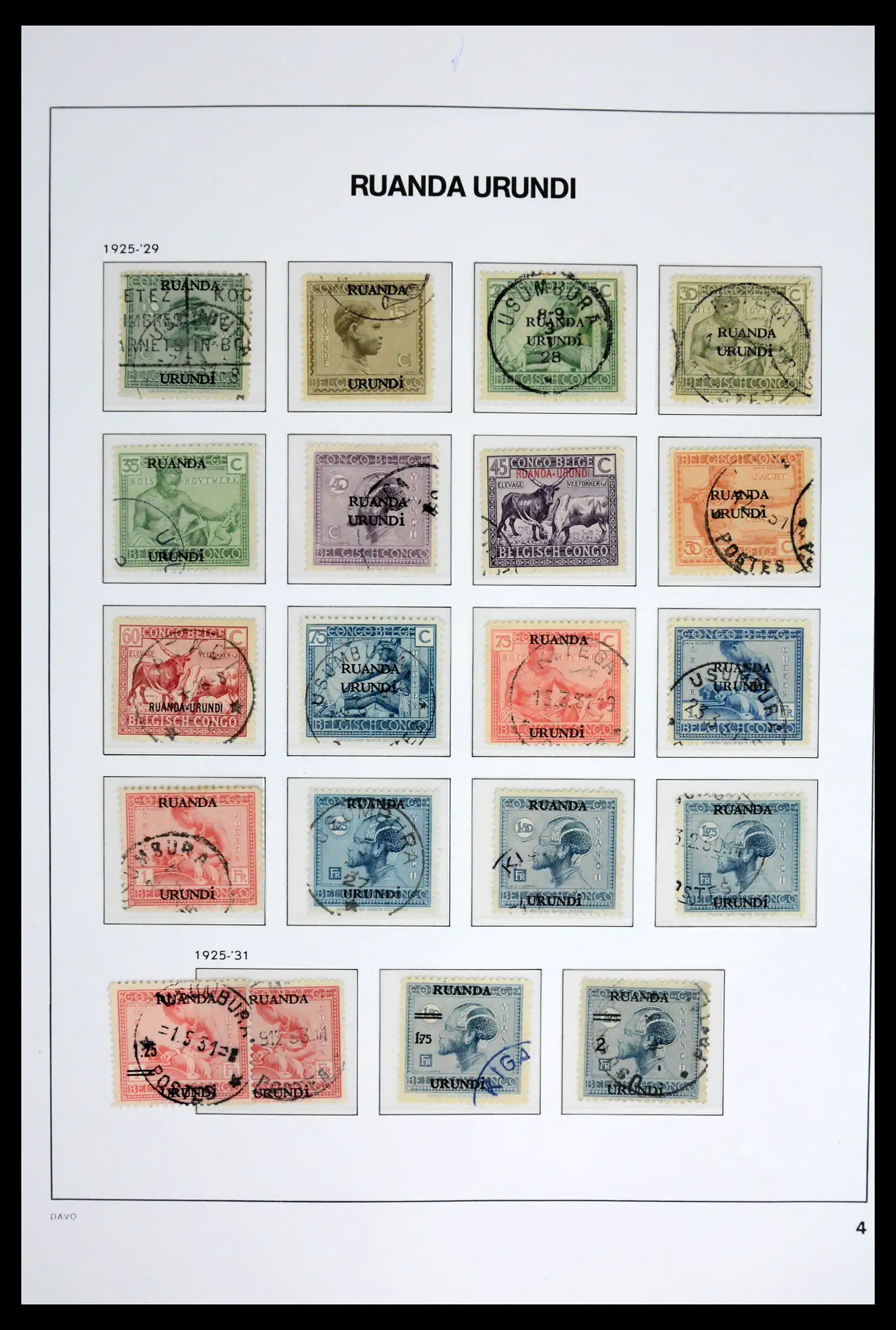 42188 0037 - Postzegelverzameling 42188 Belgisch Congo 1886-1960.