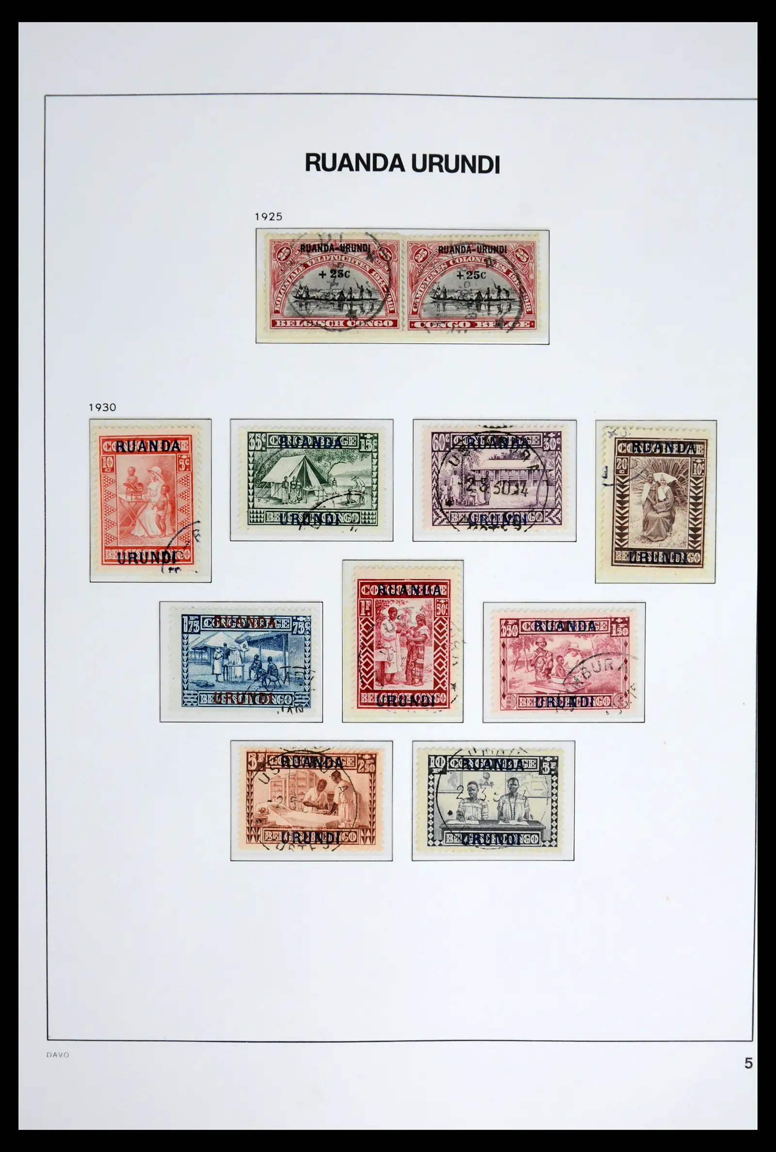42188 0038 - Postzegelverzameling 42188 Belgisch Congo 1886-1960.