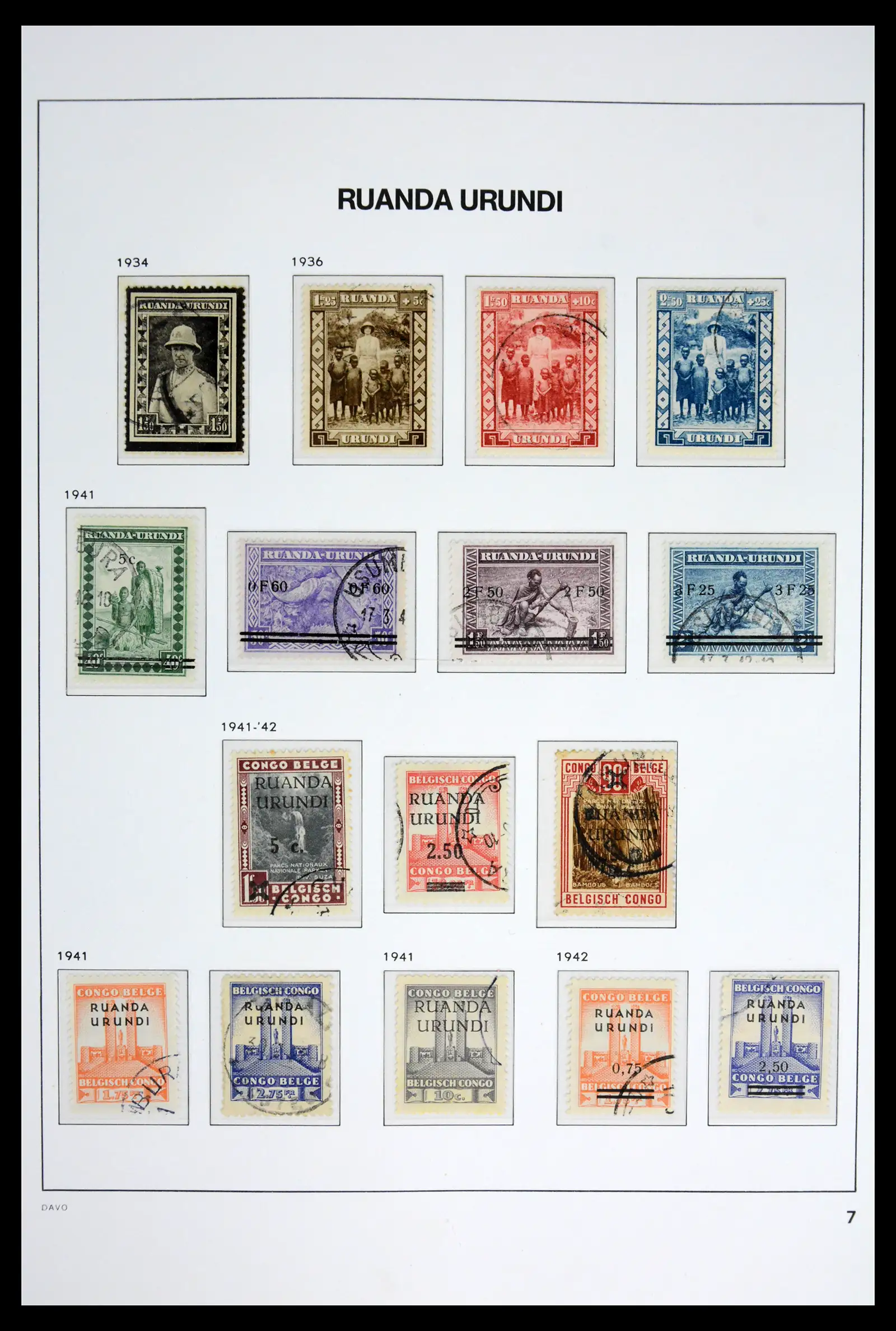 42188 0040 - Postzegelverzameling 42188 Belgisch Congo 1886-1960.