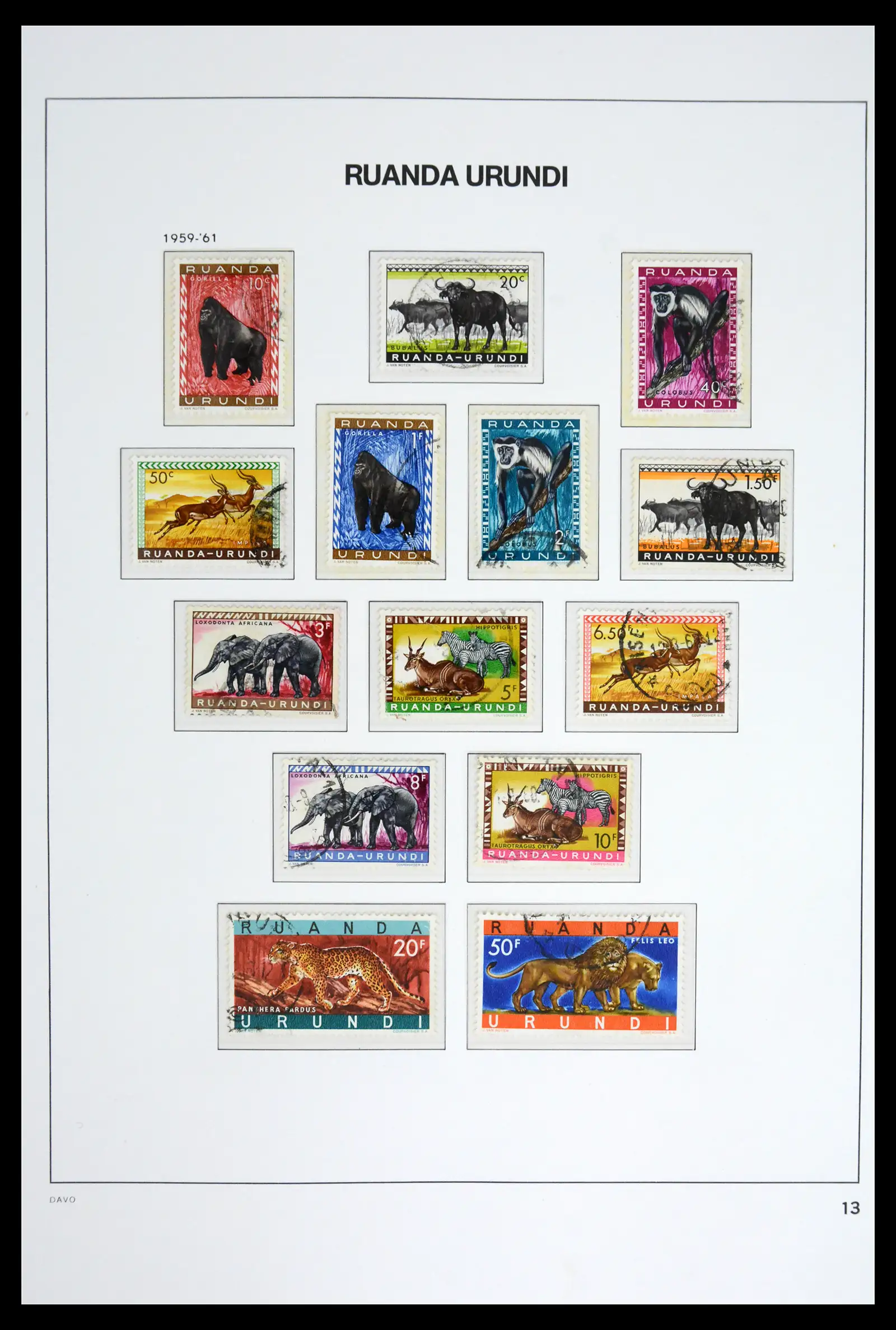 42188 0047 - Postzegelverzameling 42188 Belgisch Congo 1886-1960.