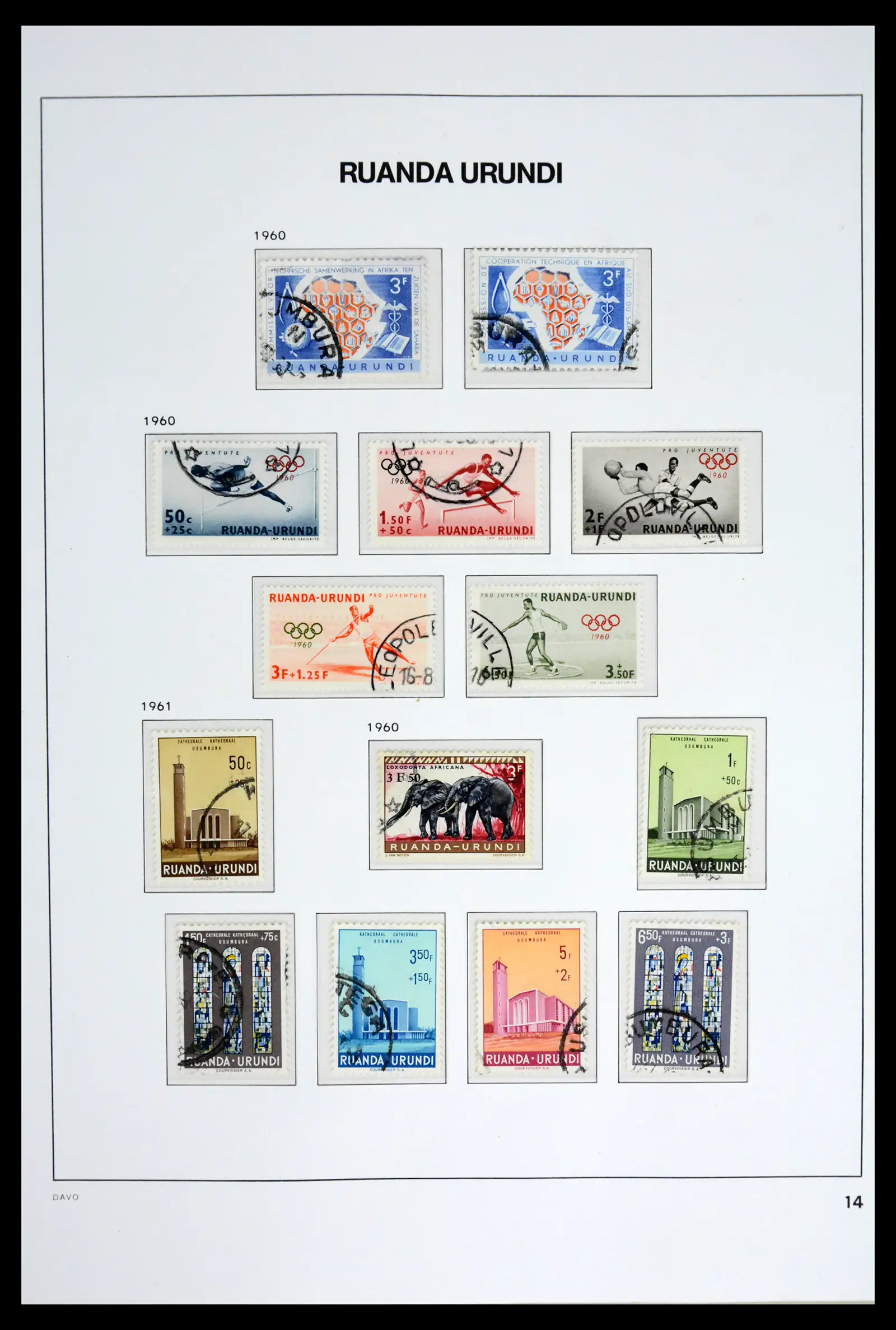 42188 0048 - Postzegelverzameling 42188 Belgisch Congo 1886-1960.