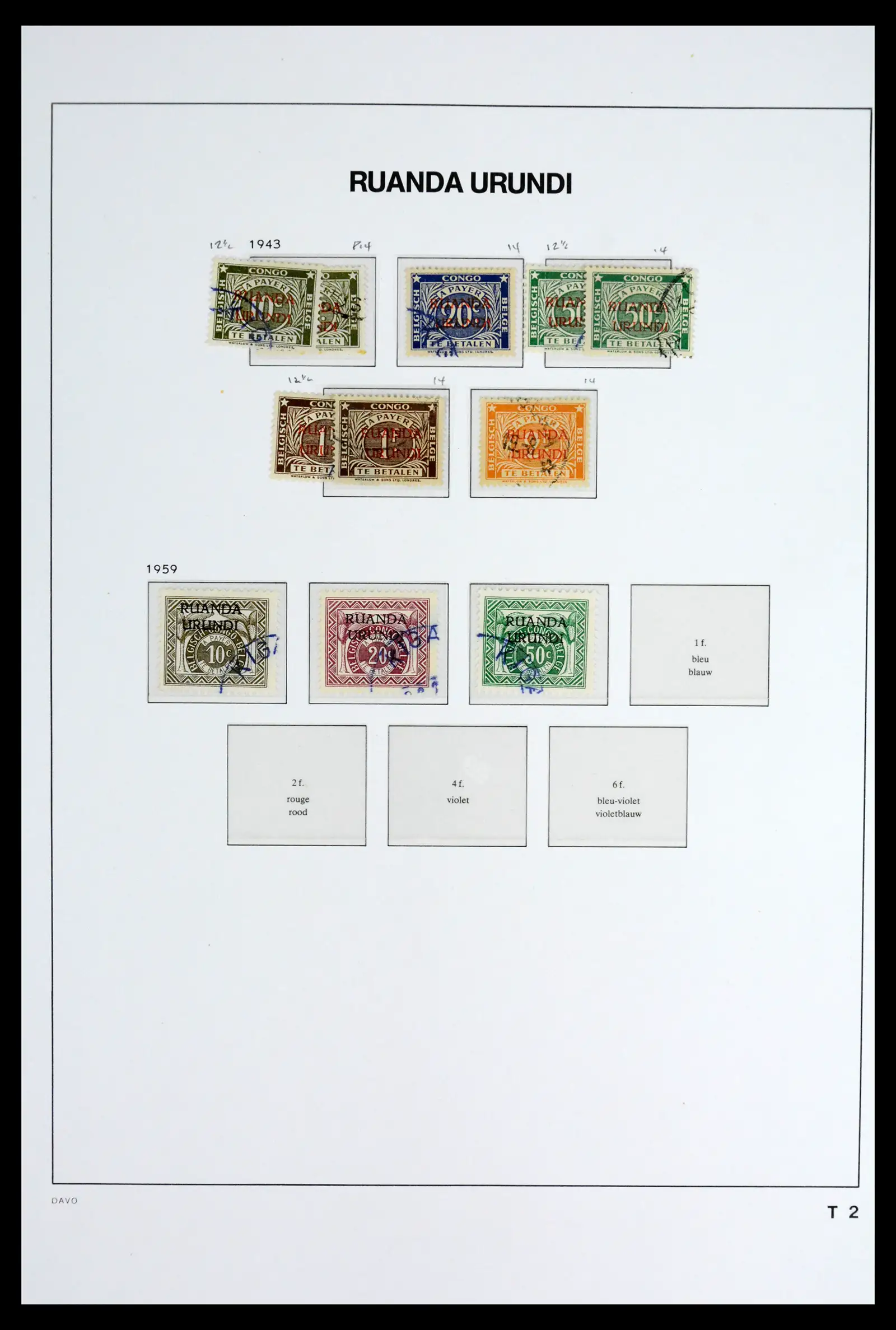42188 0050 - Postzegelverzameling 42188 Belgisch Congo 1886-1960.