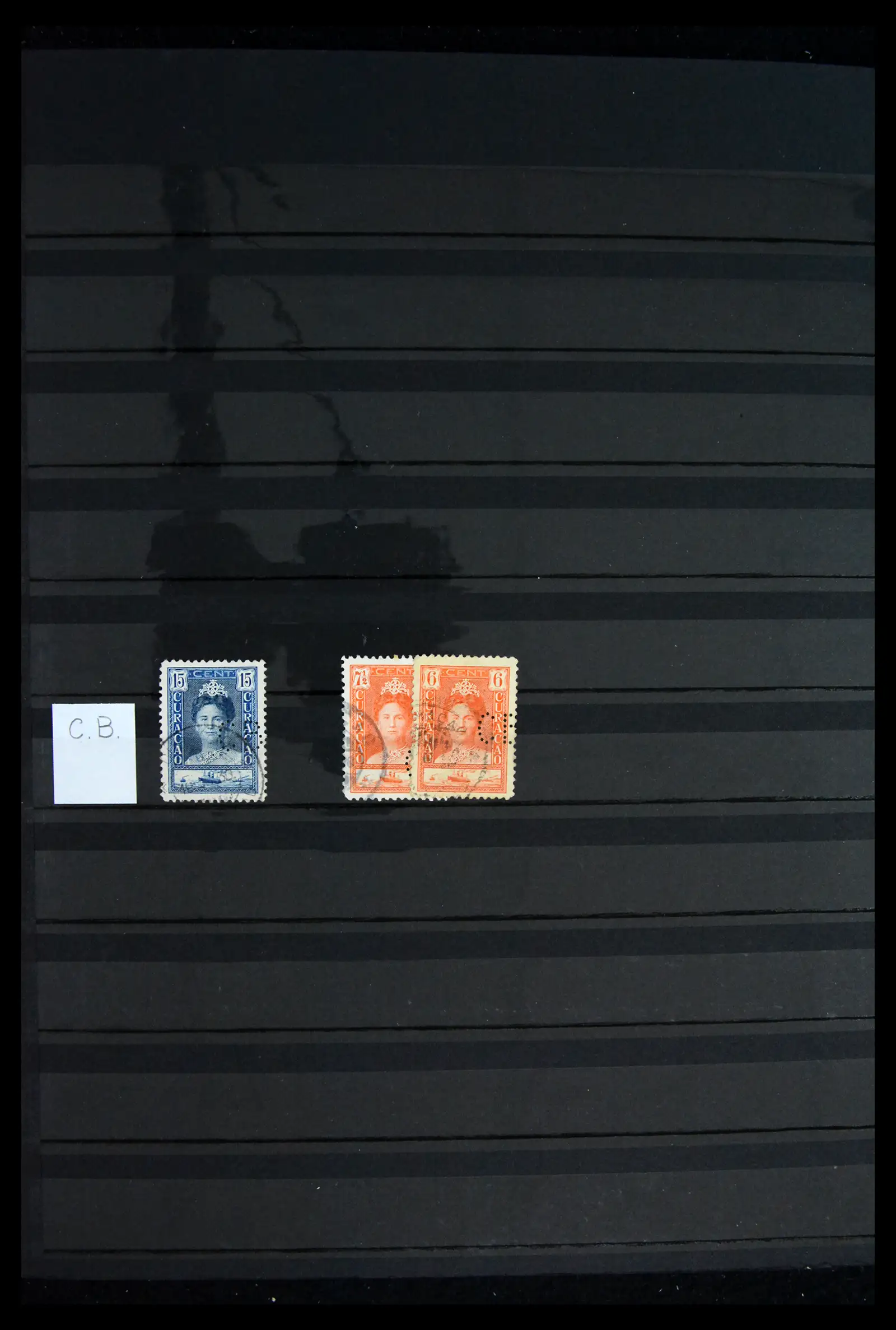 42202 0089 - Postzegelverzameling 42202 Nederland perfins 1891-1960.