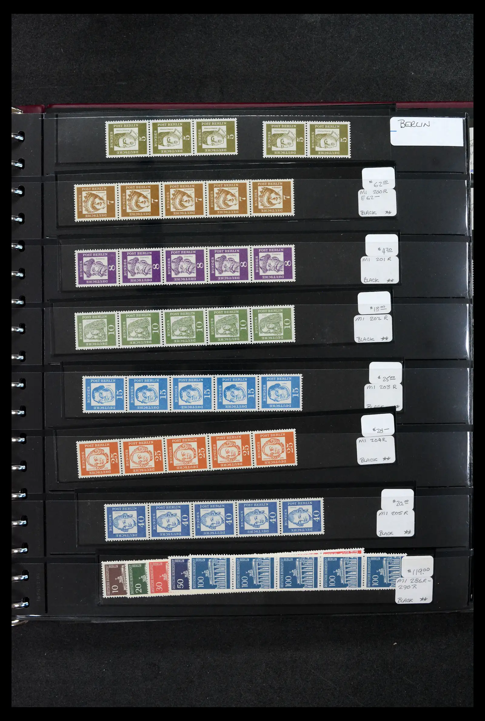 42209 0014 - Postzegelverzameling 42209 Bund/Berlijn rolzegels 1961-2005.