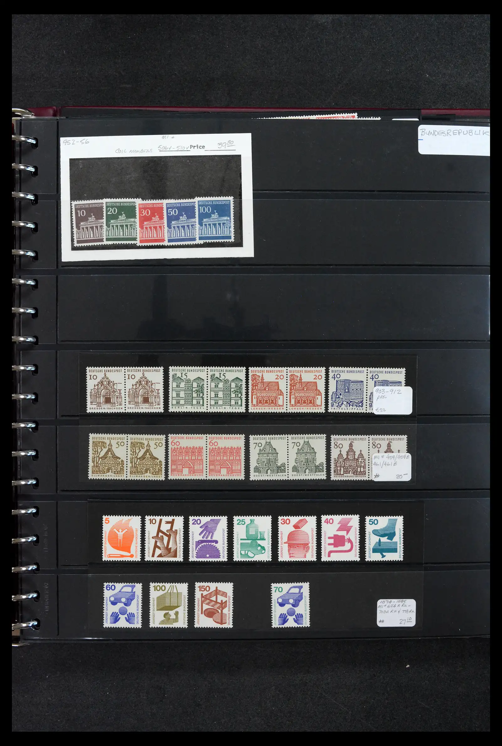 42209 0018 - Postzegelverzameling 42209 Bund/Berlijn rolzegels 1961-2005.