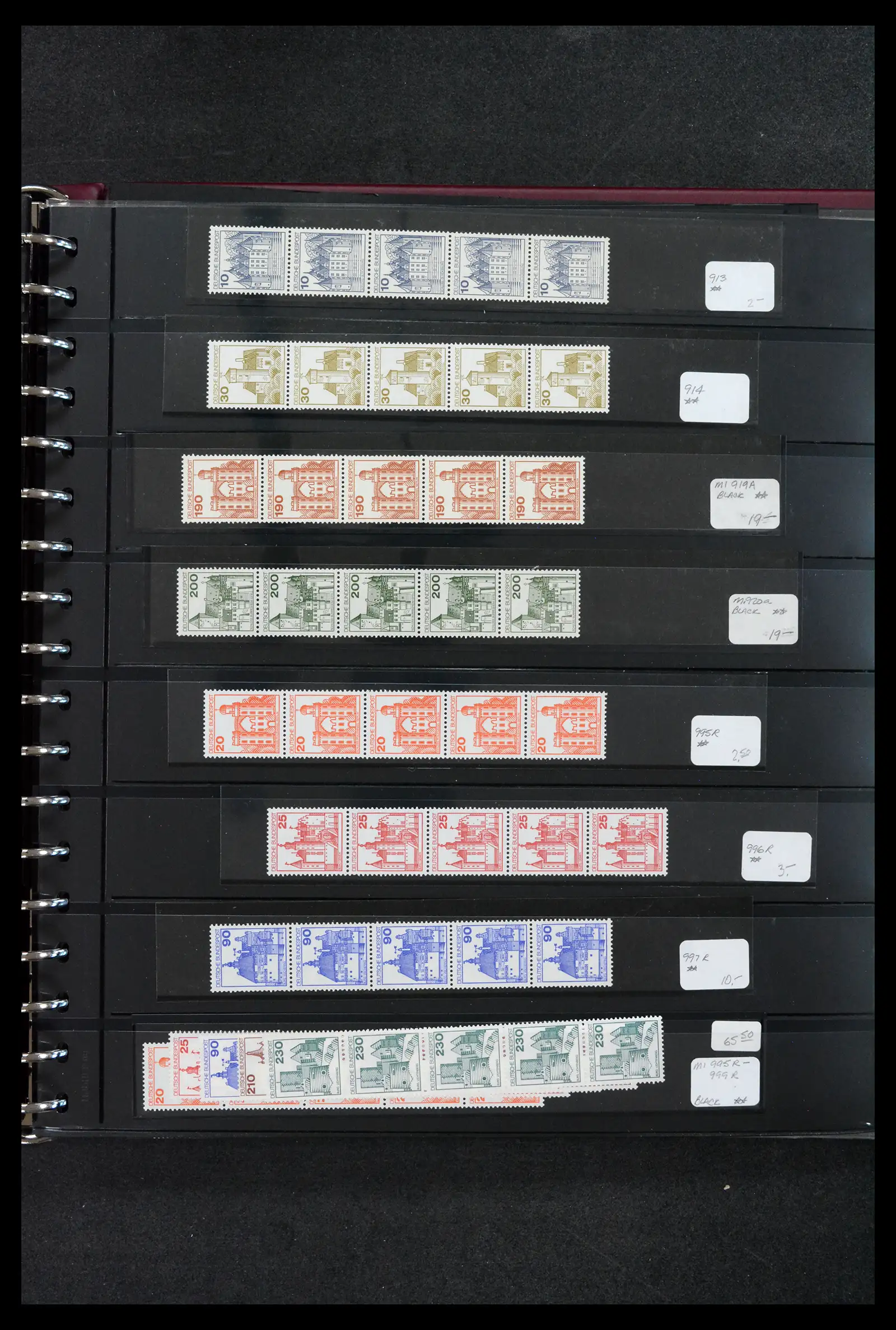 42209 0021 - Postzegelverzameling 42209 Bund/Berlijn rolzegels 1961-2005.