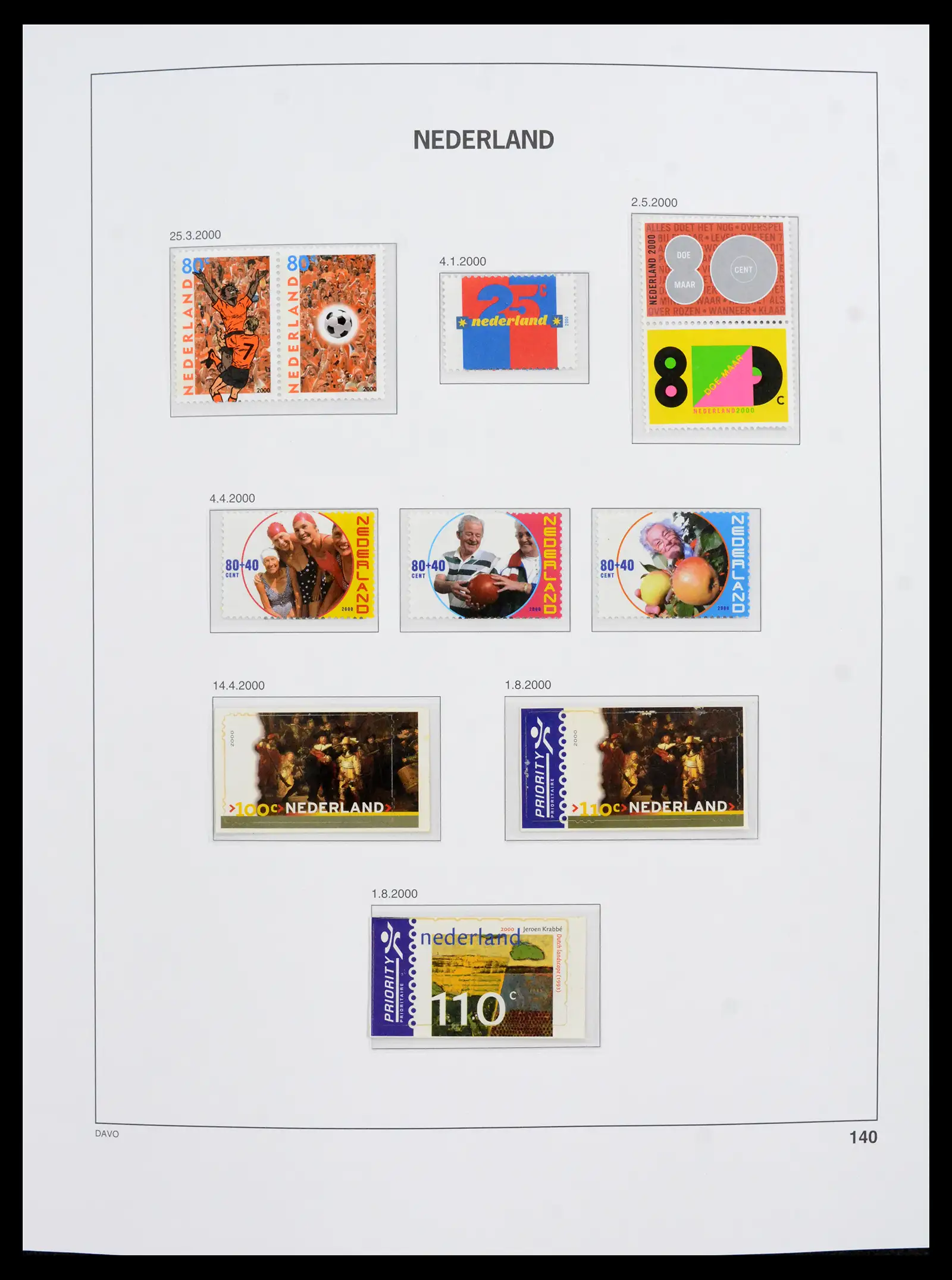 42211 0001 - Postzegelverzameling 42211 Nederland compleet postfris 2000-2025!!