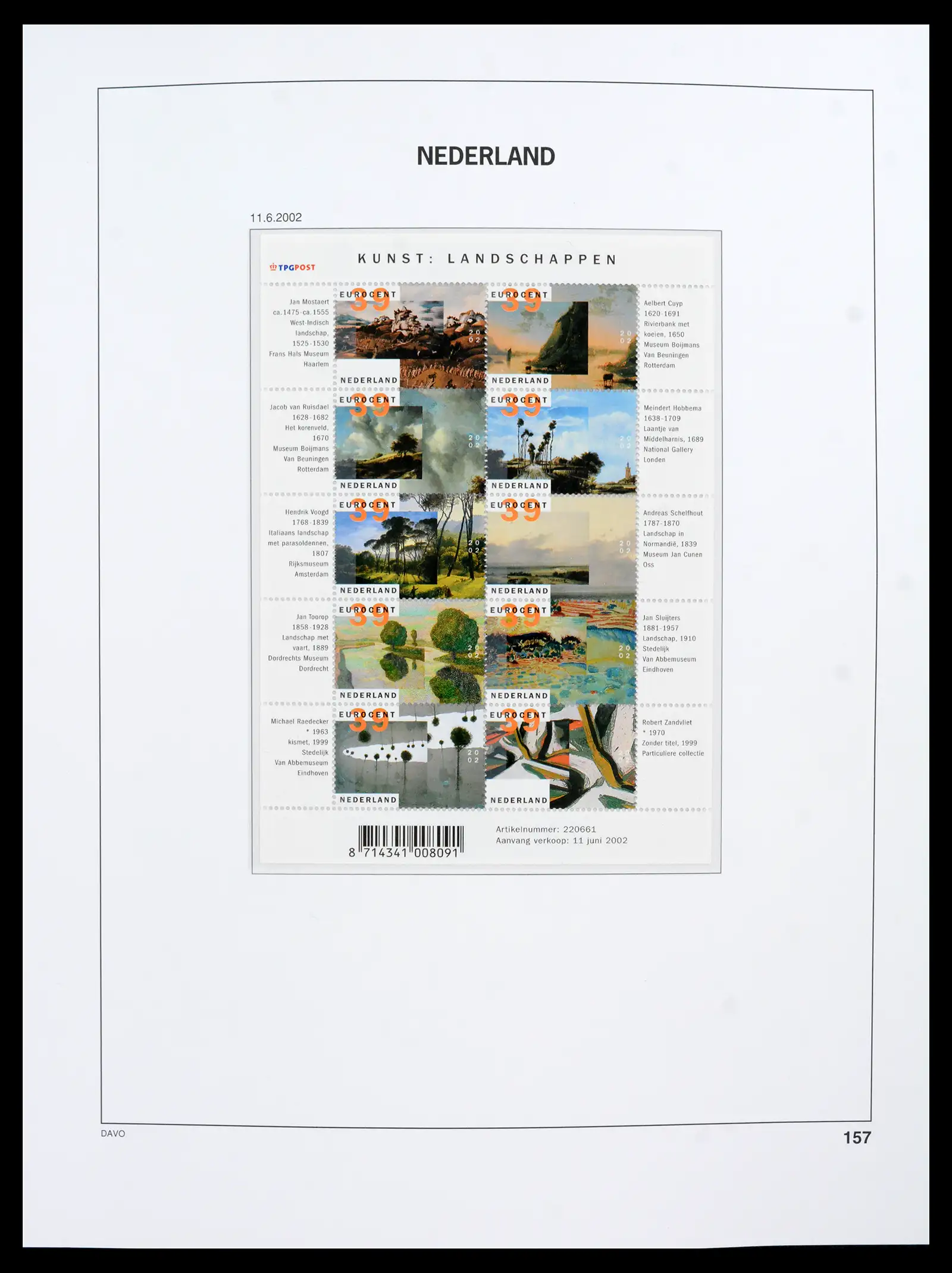 42211 0018 - Postzegelverzameling 42211 Nederland compleet postfris 2000-2025!!