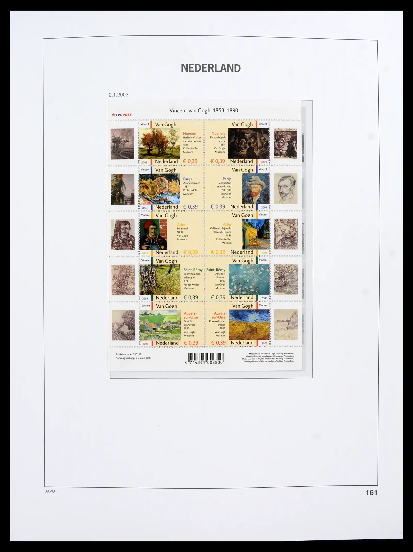42211 0023 - Postzegelverzameling 42211 Nederland compleet postfris 2000-2025!!