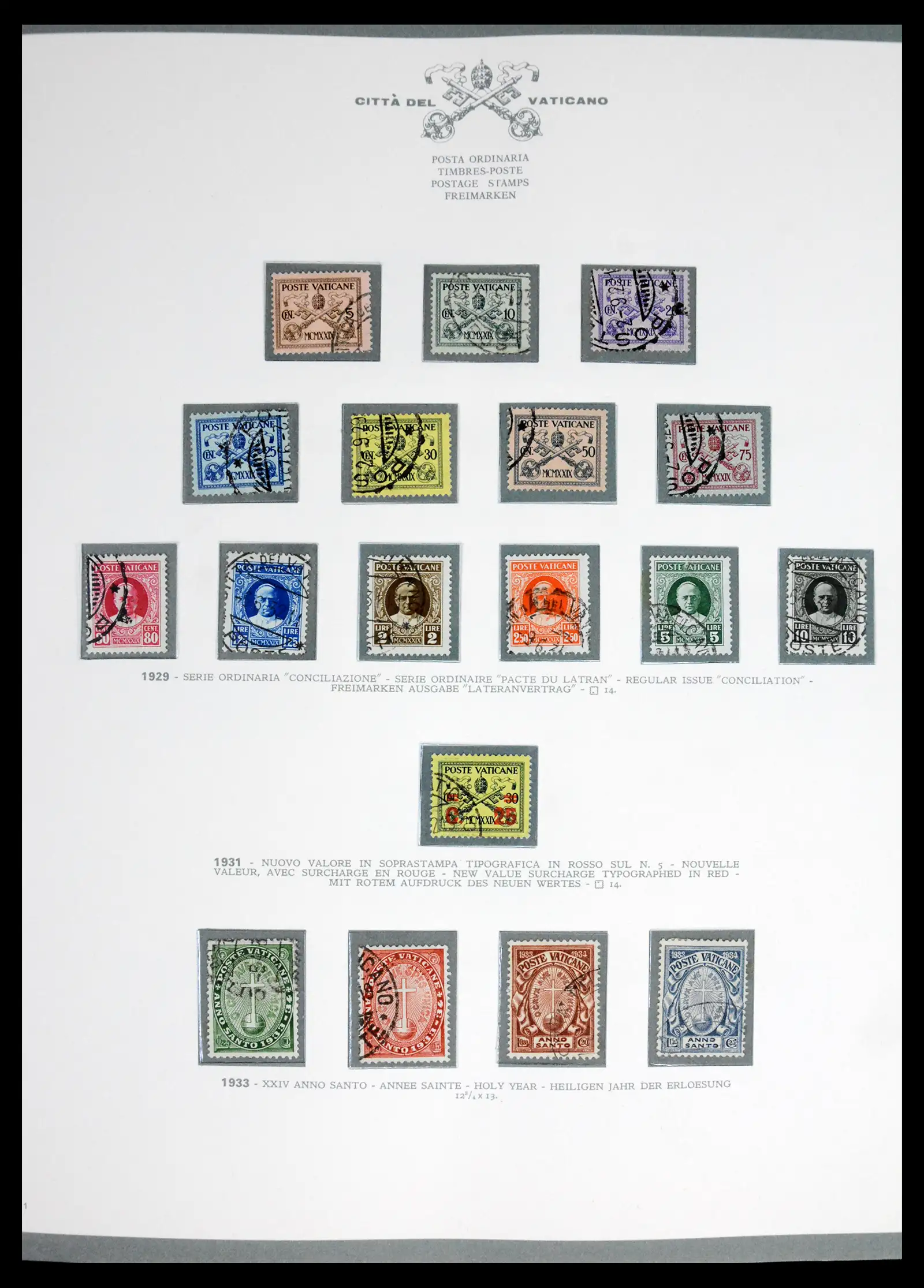 42216 0002 - Stamp collection 42216 Vatican complete 1929-1972.