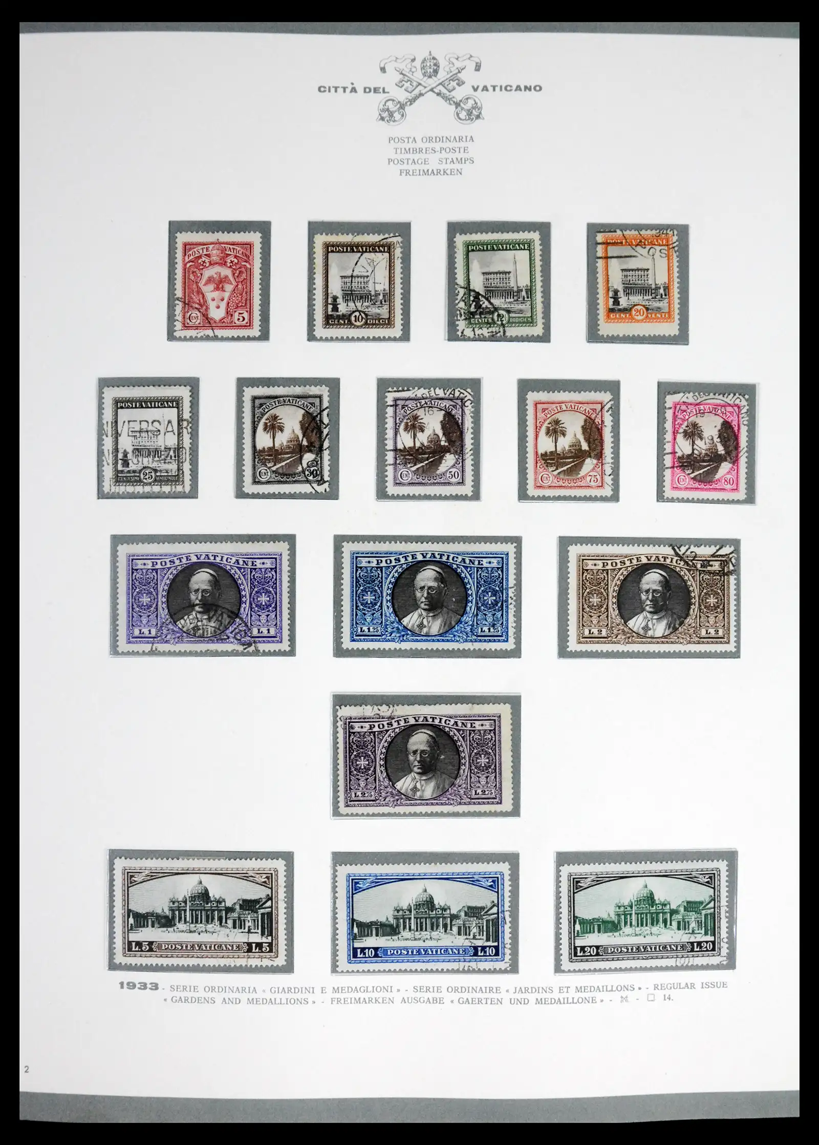 42216 0003 - Stamp collection 42216 Vatican complete 1929-1972.