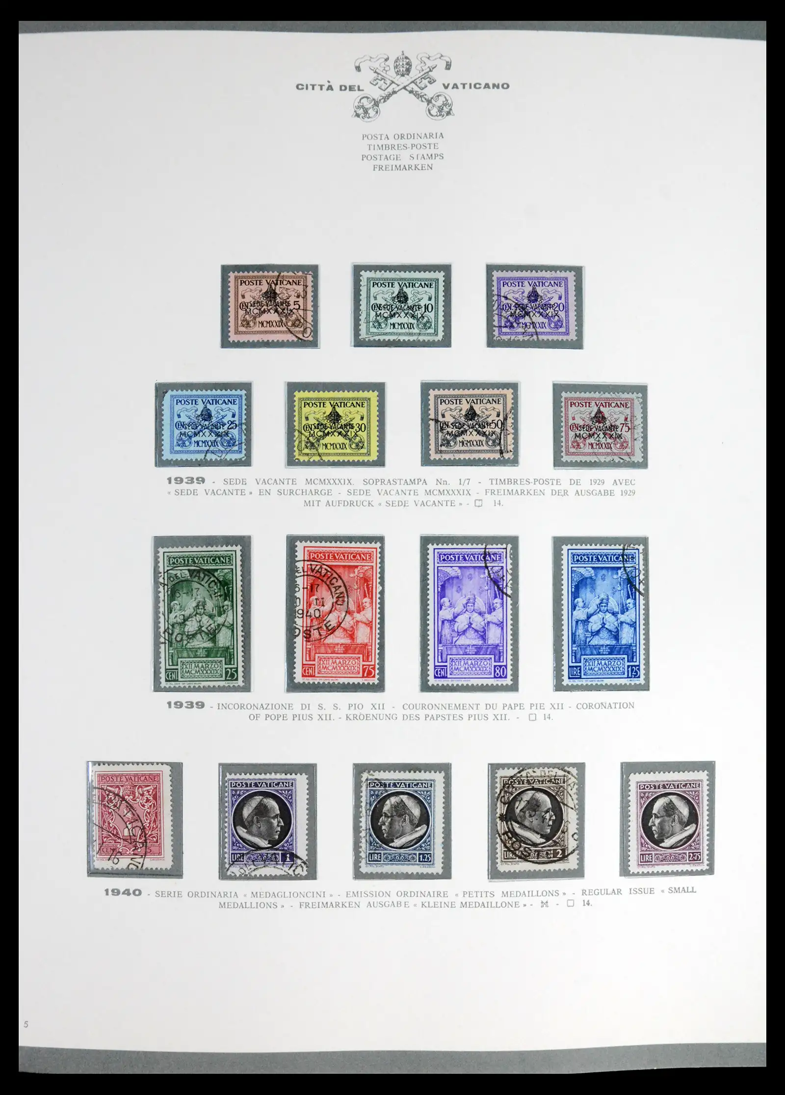 42216 0006 - Stamp collection 42216 Vatican complete 1929-1972.